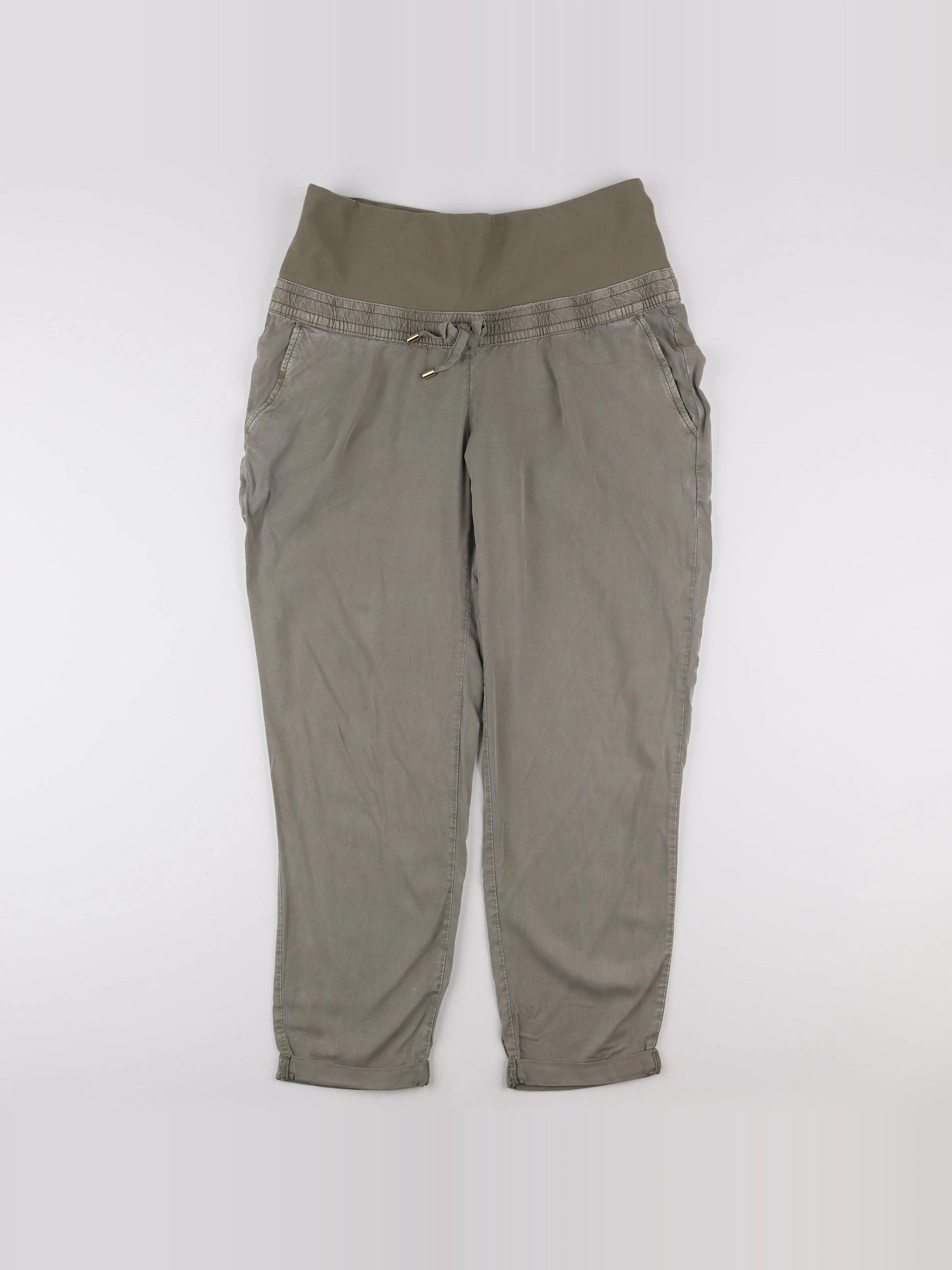 H&M - pantalon grossesse vert - 42