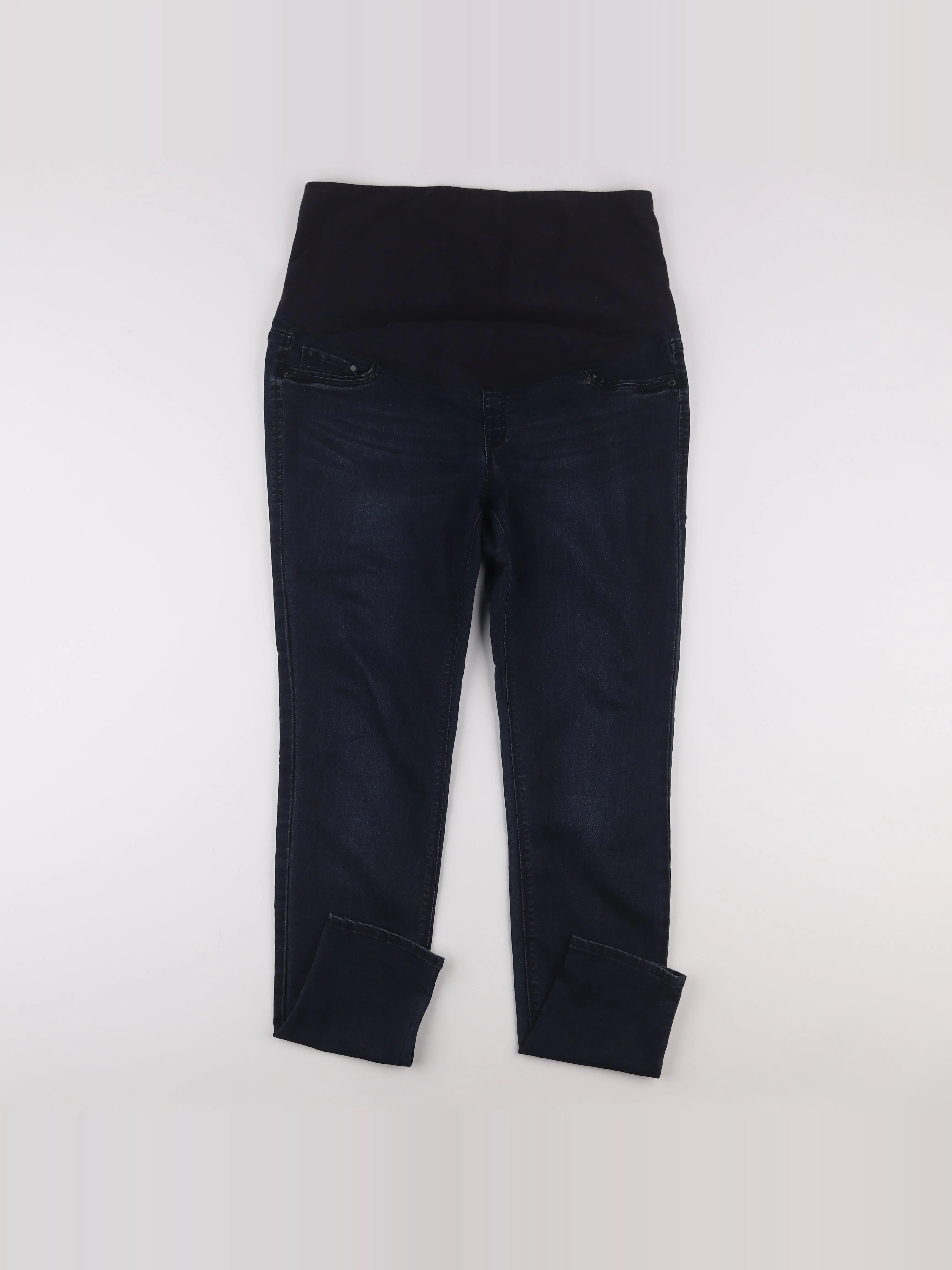 H&M - jean grossesse bleu - 44