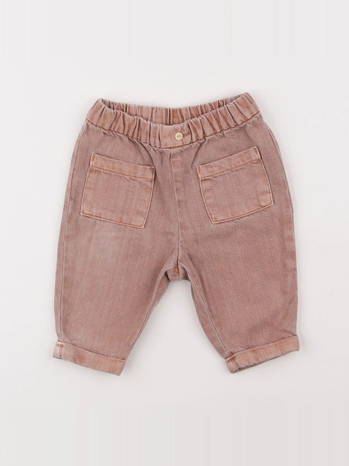 H&M - jean rouge - 3/6 mois