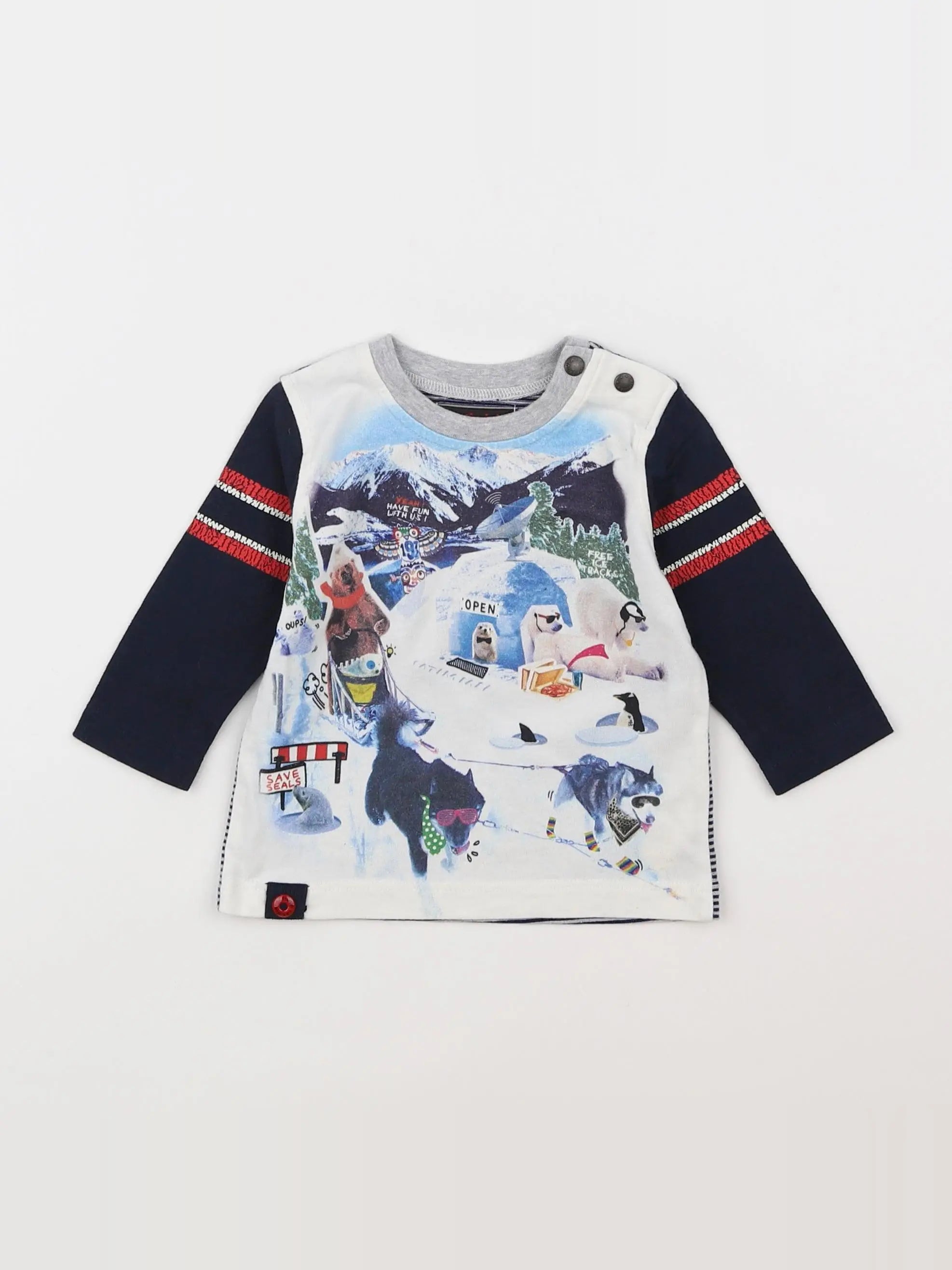 Catimini - tee-shirt blanc - 6 mois