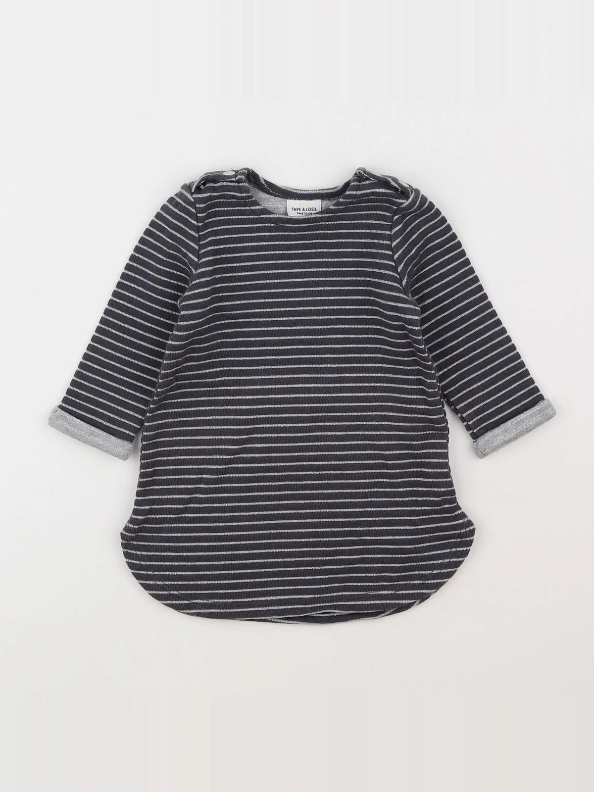 Tape à l'oeil - robe gris, argent - 9 mois