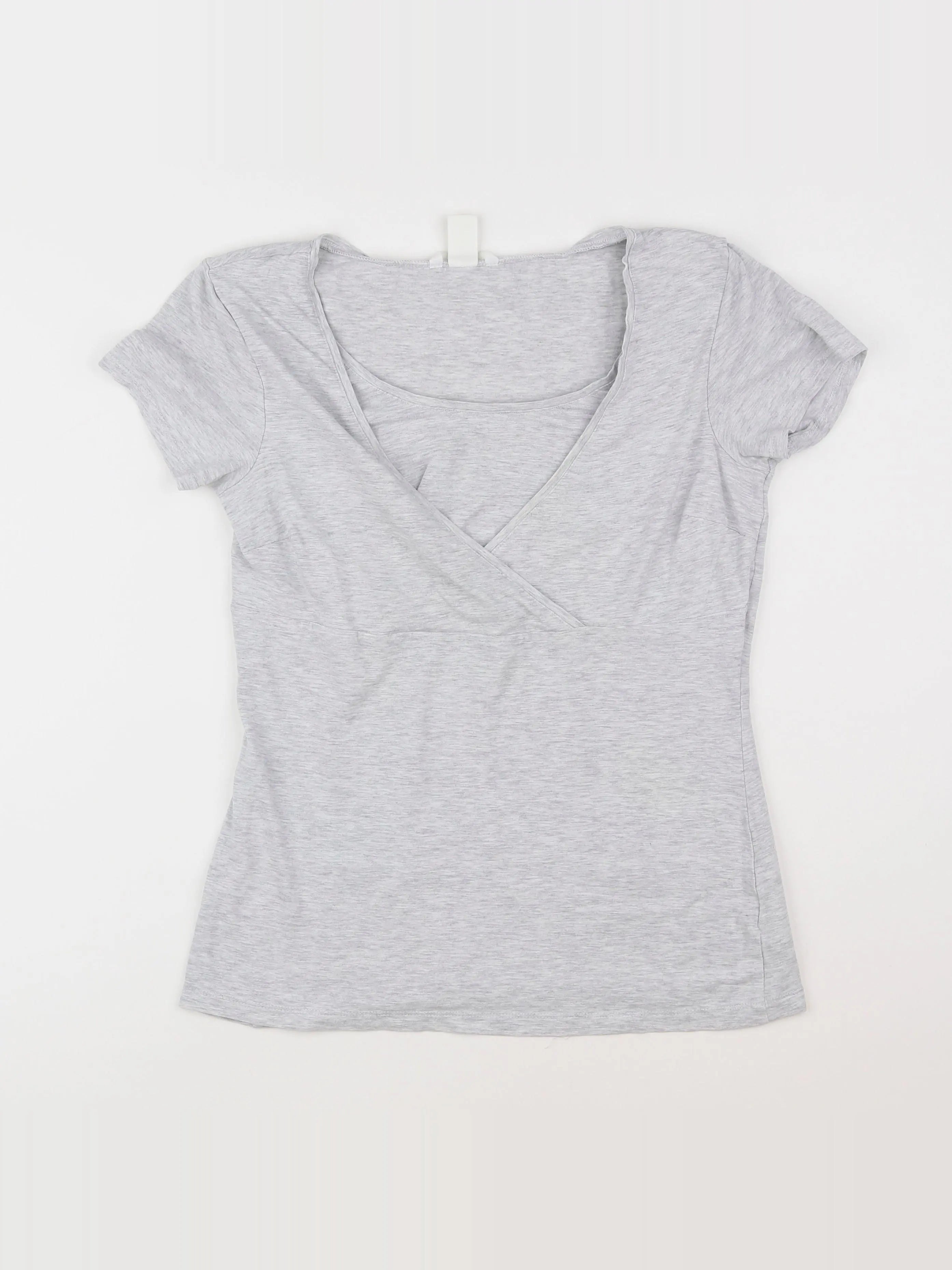 H&M - tee-shirt grossesse gris - 38
