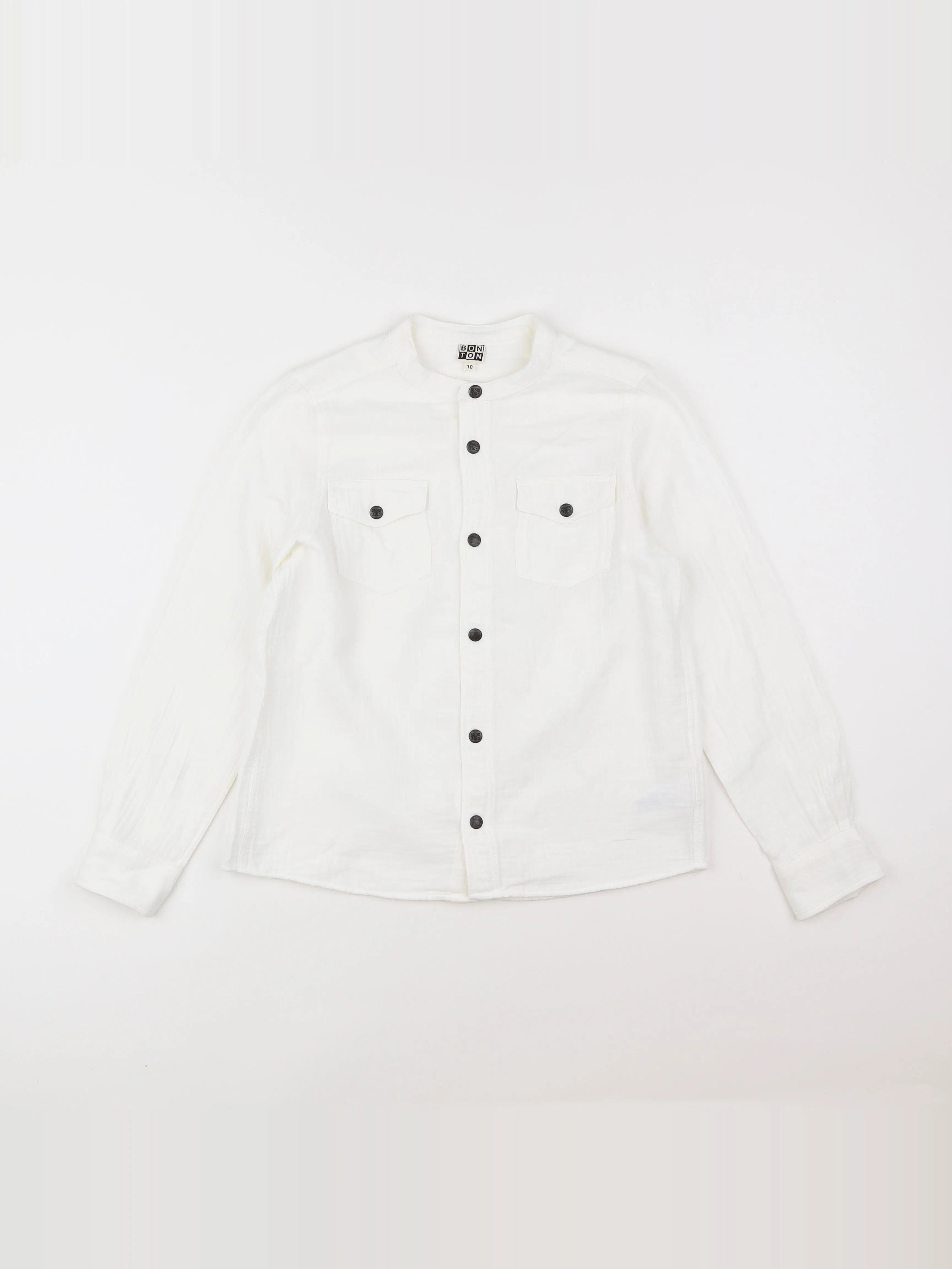 Bonton - chemise blanc - 10 ans