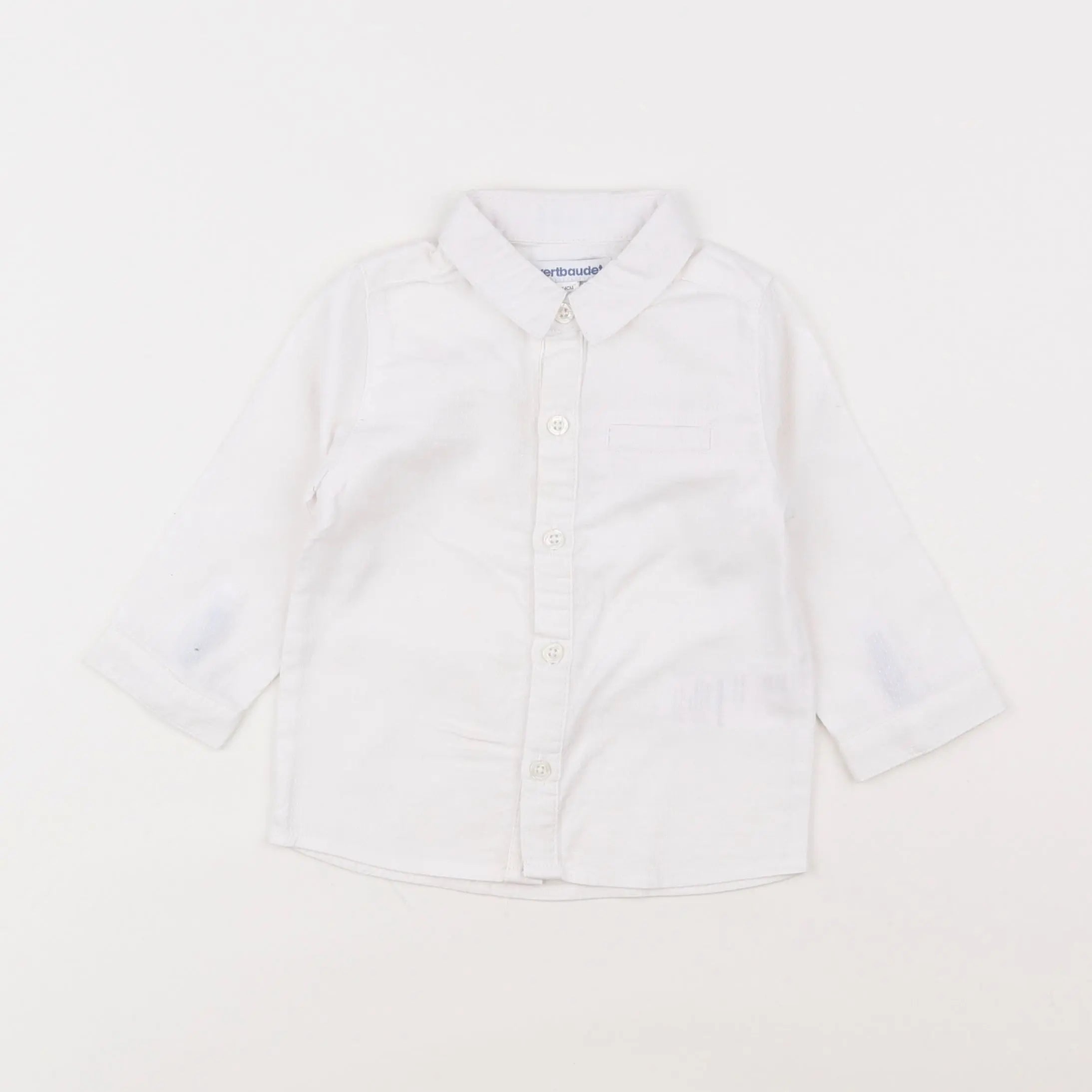 Vertbaudet - chemise blanc - 12 mois