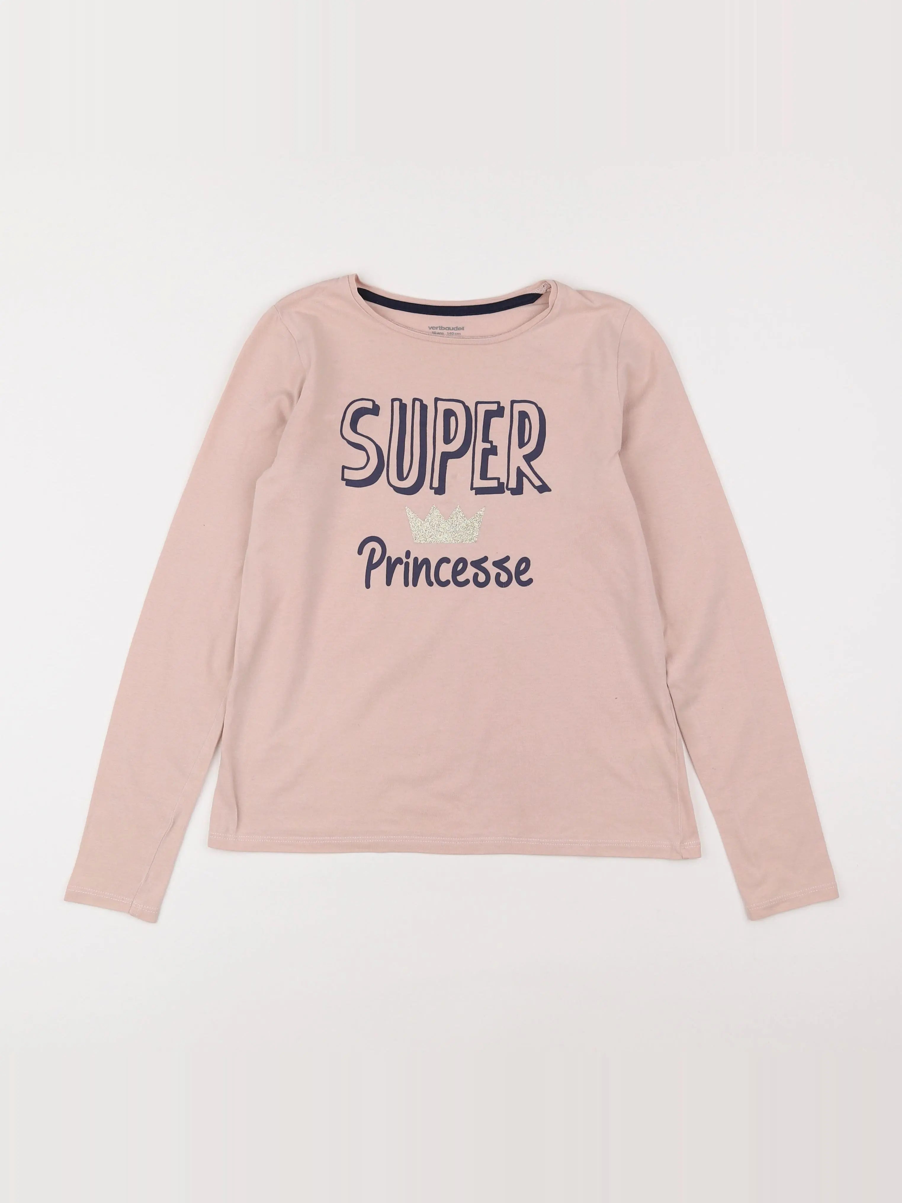 Vertbaudet - tee-shirt rose - 10 ans