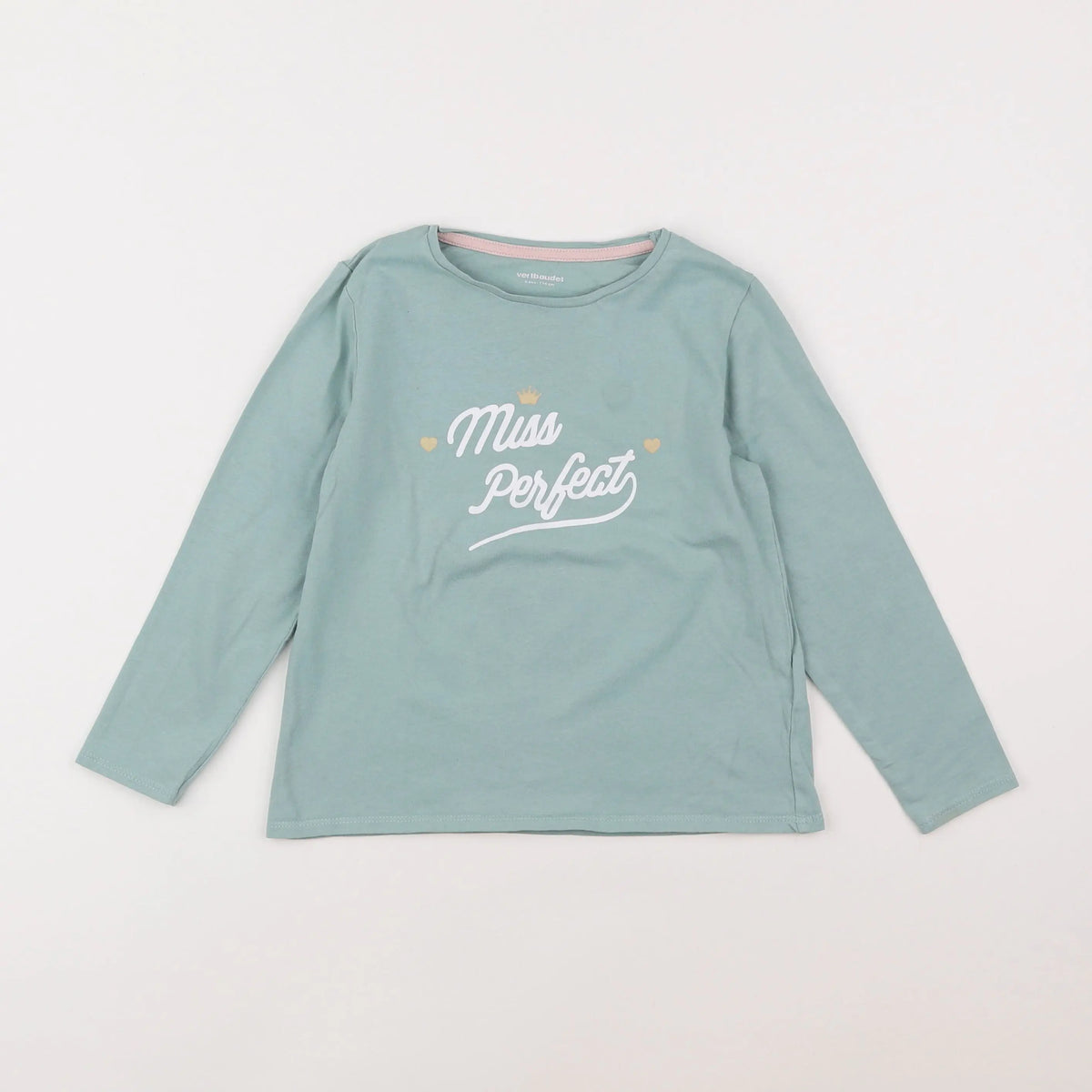 Vertbaudet - tee-shirt vert - 6 ans