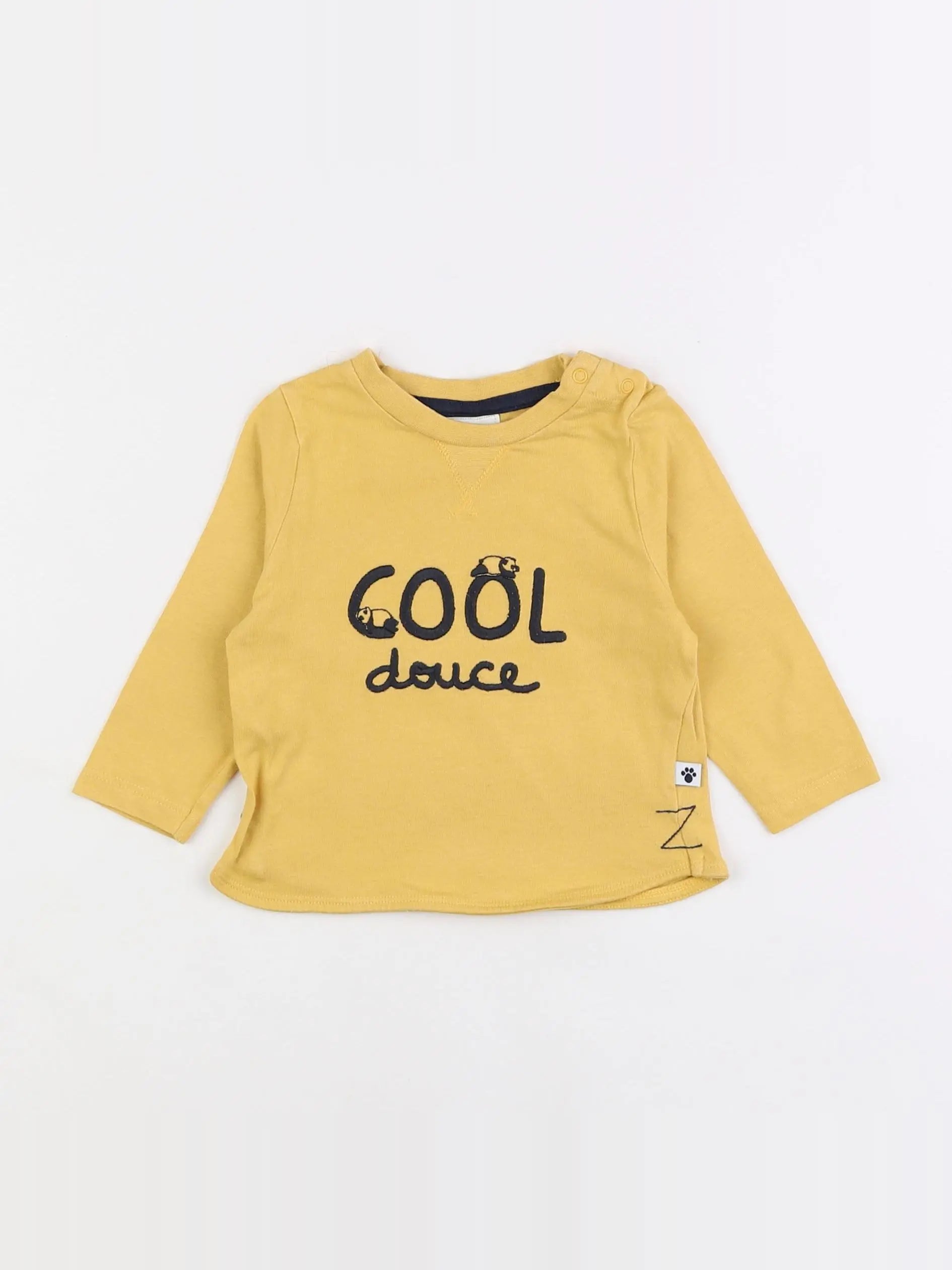 Tape à l'oeil - tee-shirt jaune - 6 mois
