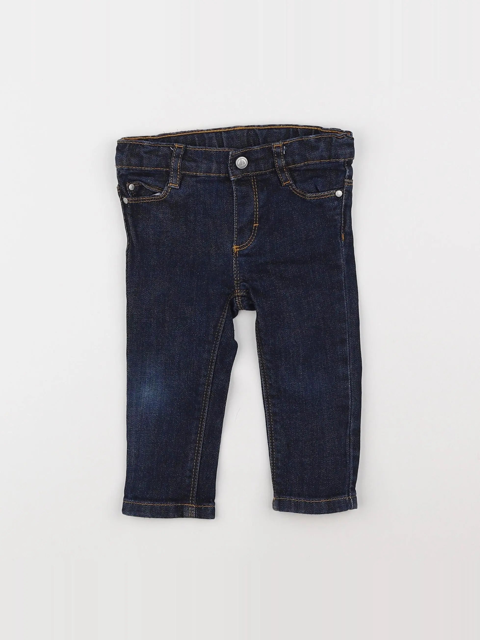 Petit Bateau - jean bleu - 12 mois