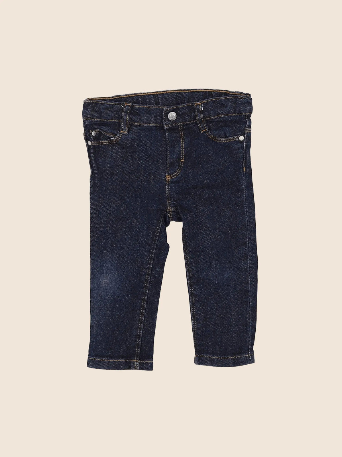 Petit Bateau - jean bleu - 12 mois