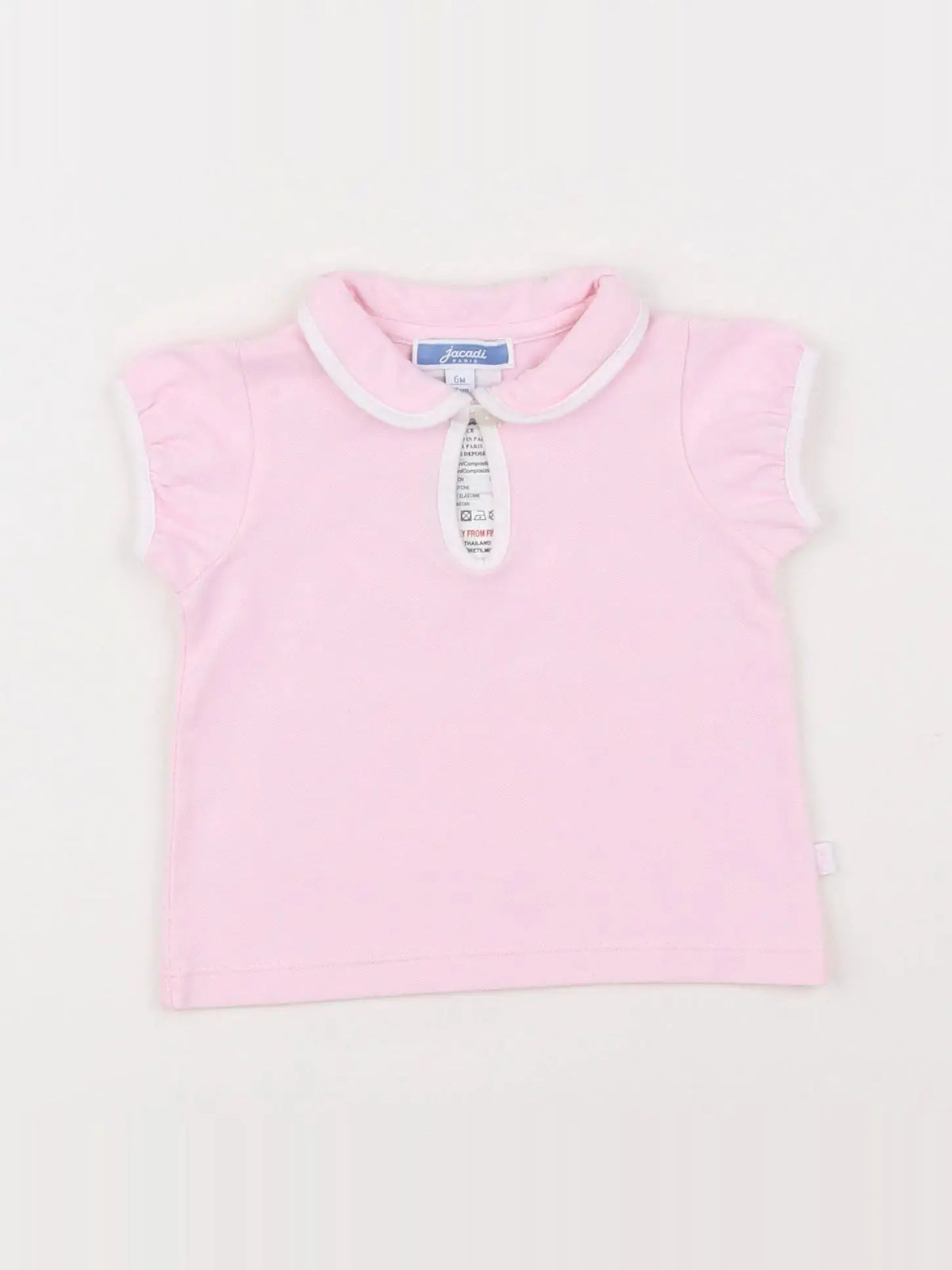 Jacadi - polo rose - 6 mois