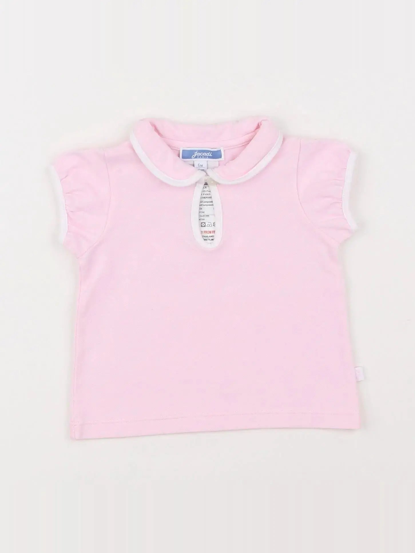 Jacadi - polo rose - 6 mois