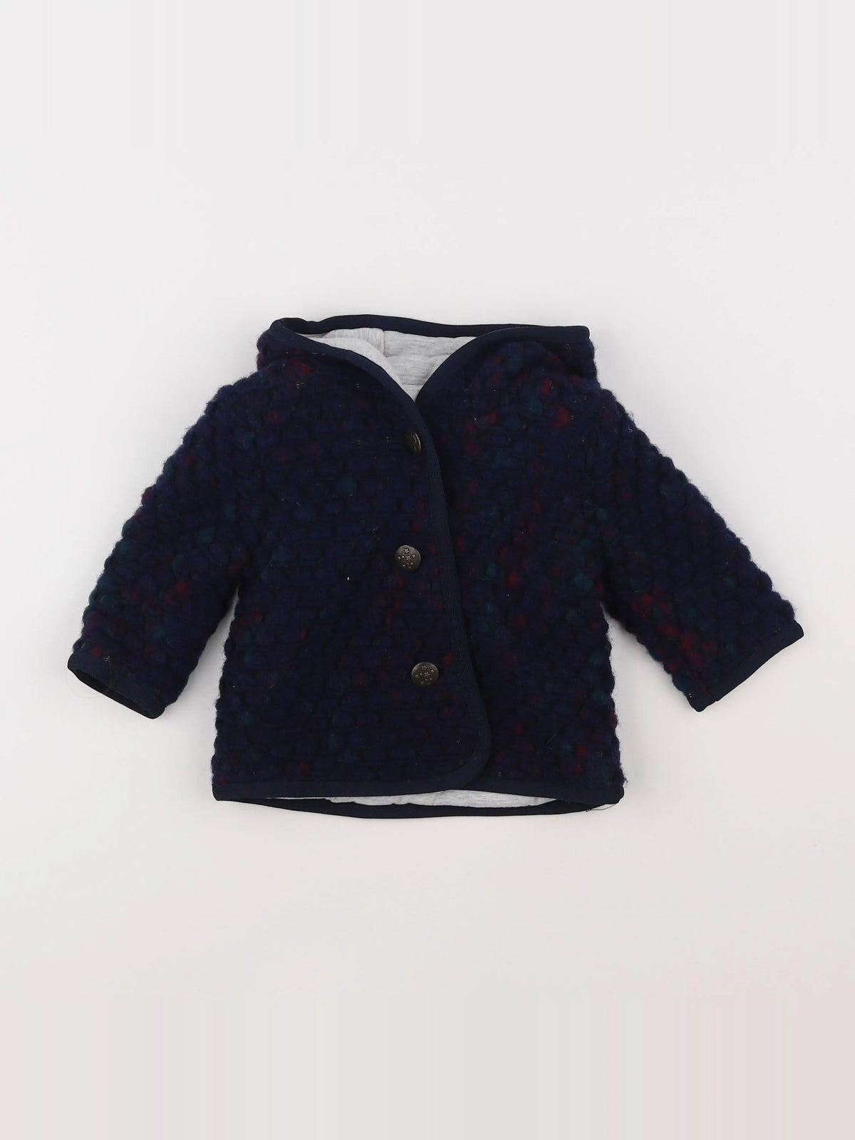 IKKS - veste doublé bleu - 6 mois