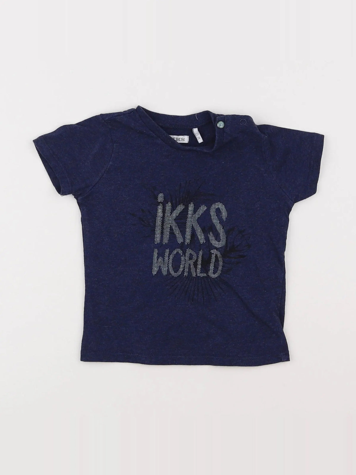IKKS - tee-shirt bleu - 12 mois