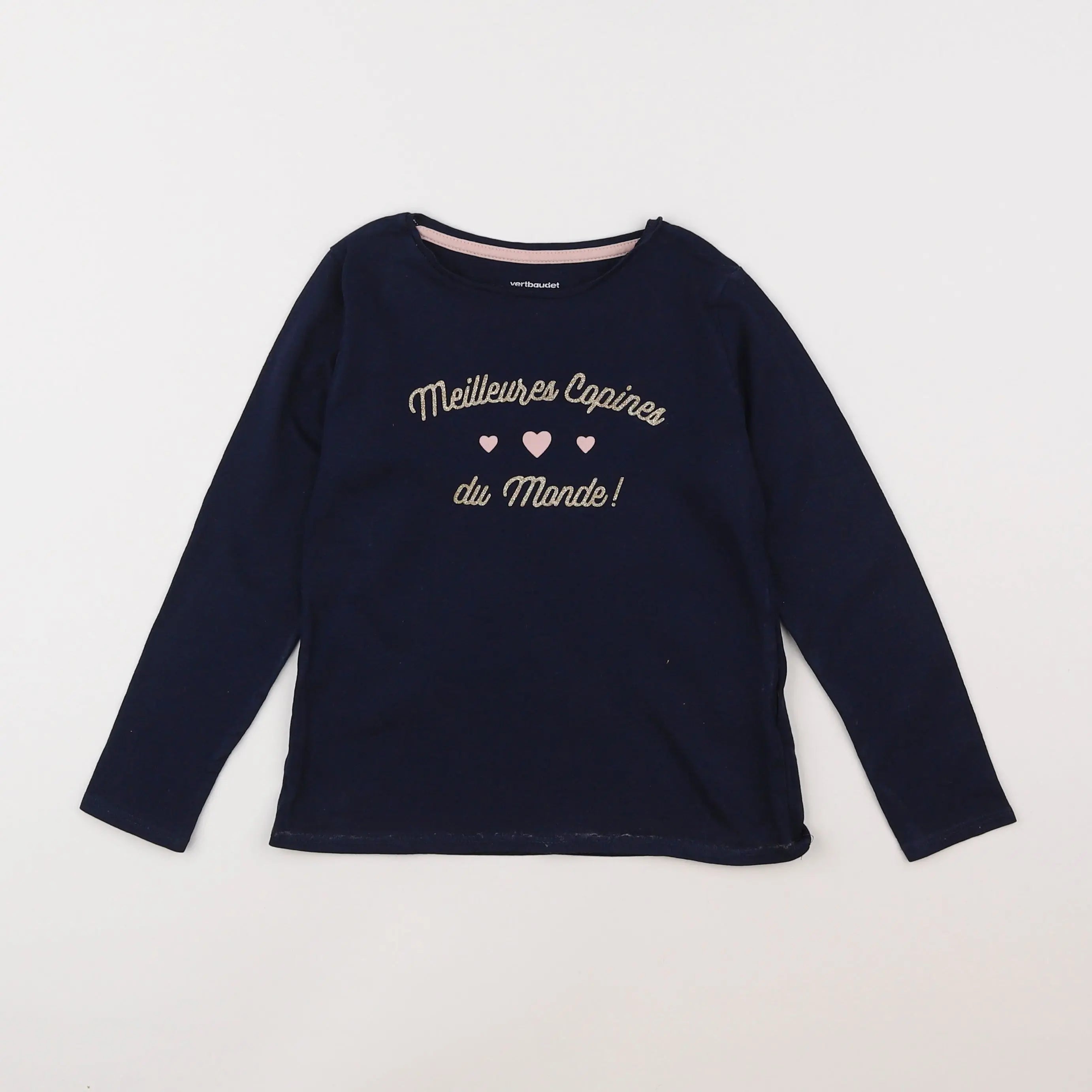 Vertbaudet - tee-shirt bleu - 6 ans