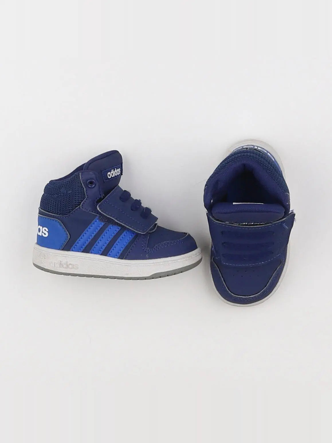 Adidas - tennis à scratch/ lacets bleu - pointure 20