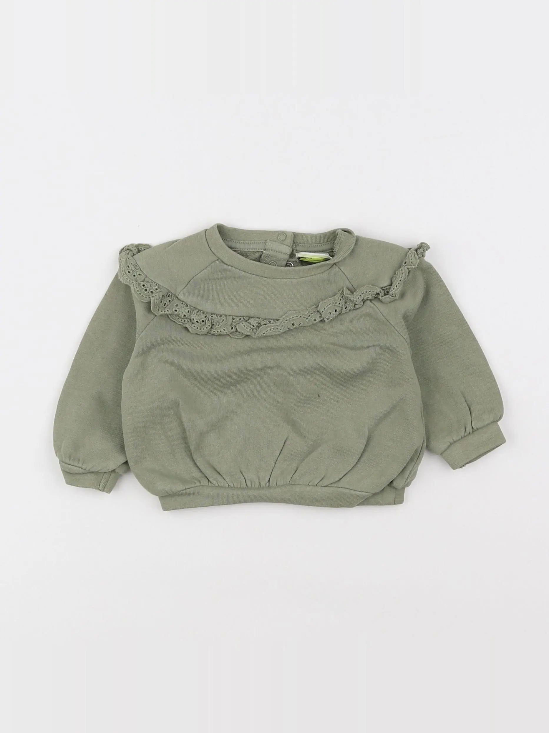 Tape à l'oeil - sweat vert - 3 mois