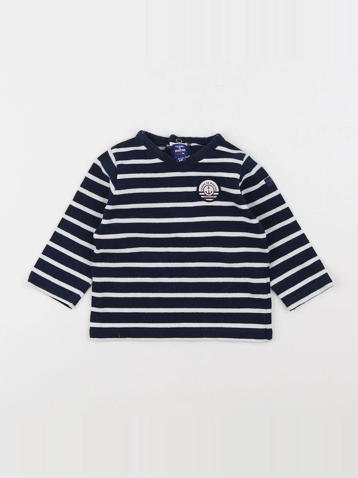 Terre de marins - tee-shirt bleu - 6 mois