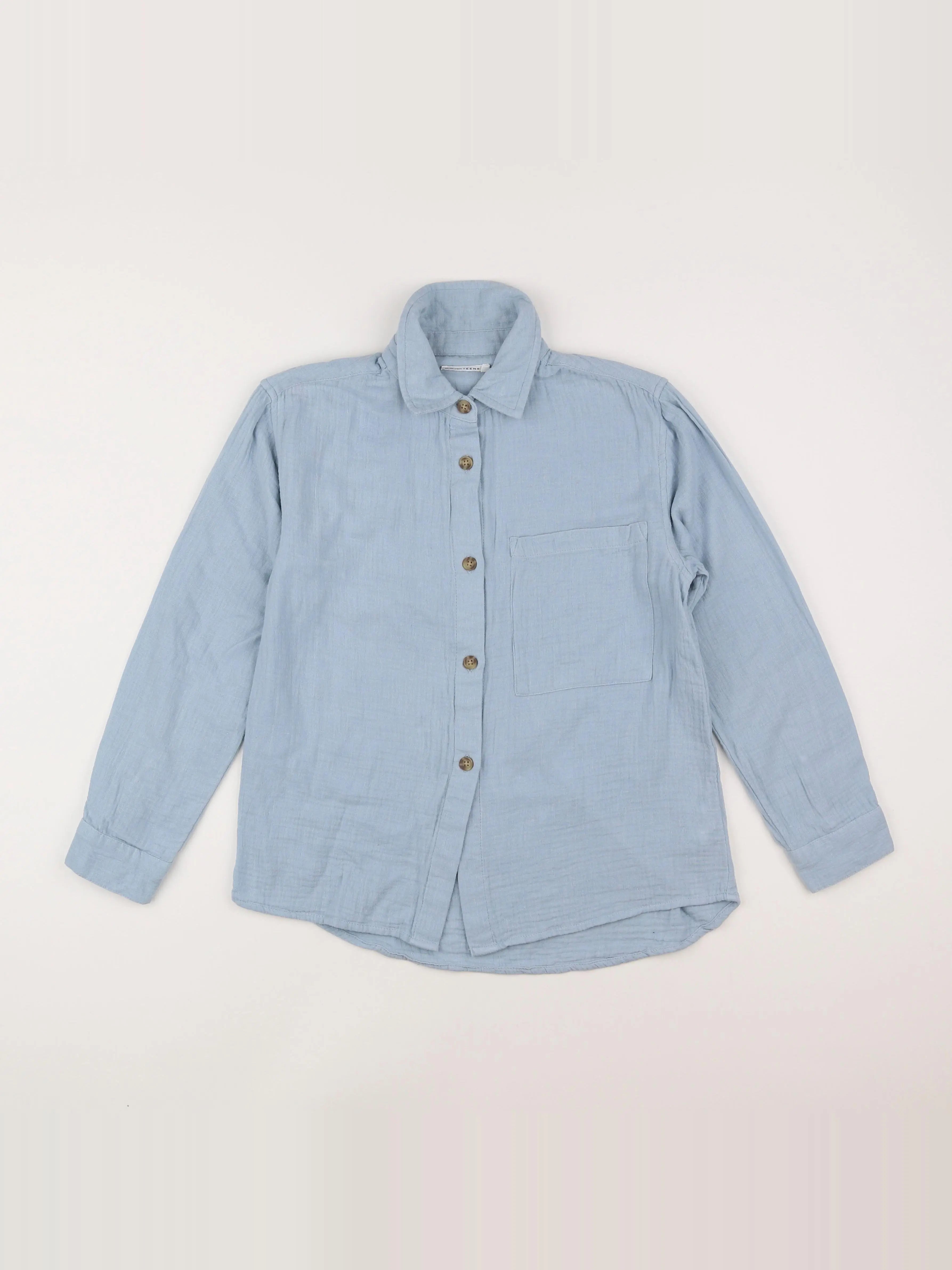 Monoprix - chemise bleu - 10 ans