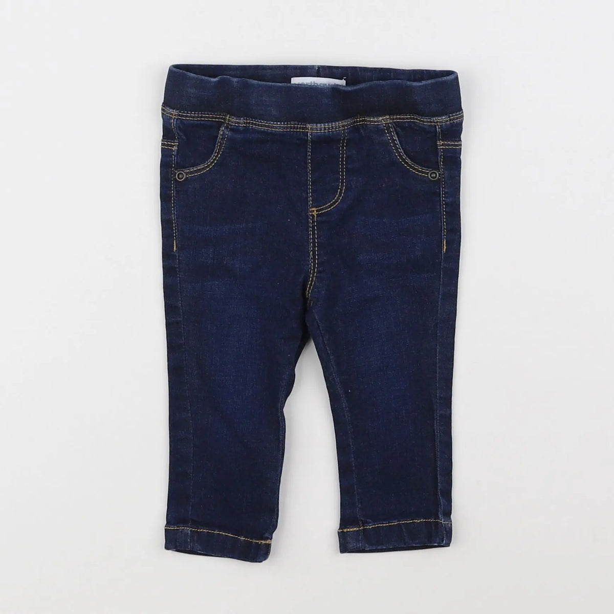 Vertbaudet - jegging bleu - 6 mois
