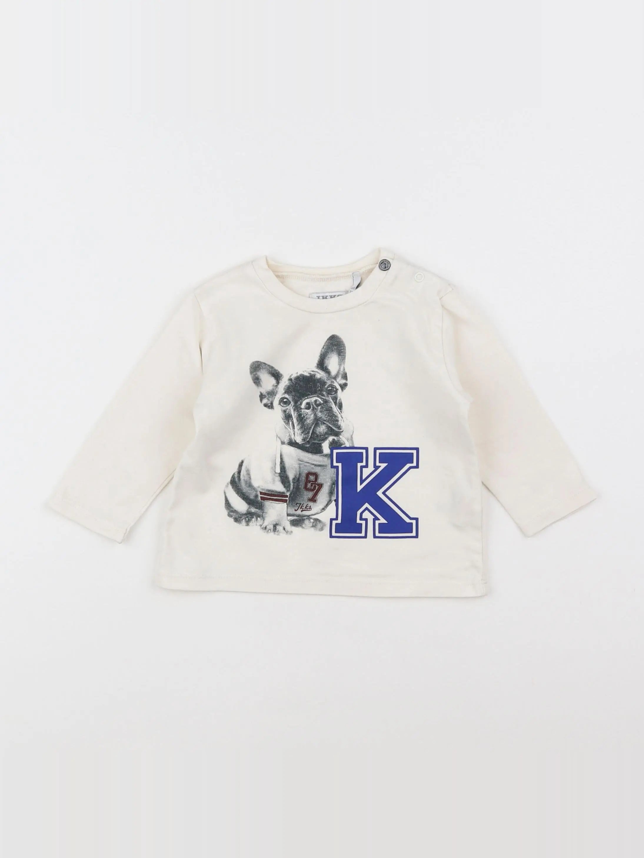 IKKS - tee-shirt beige - 6 mois