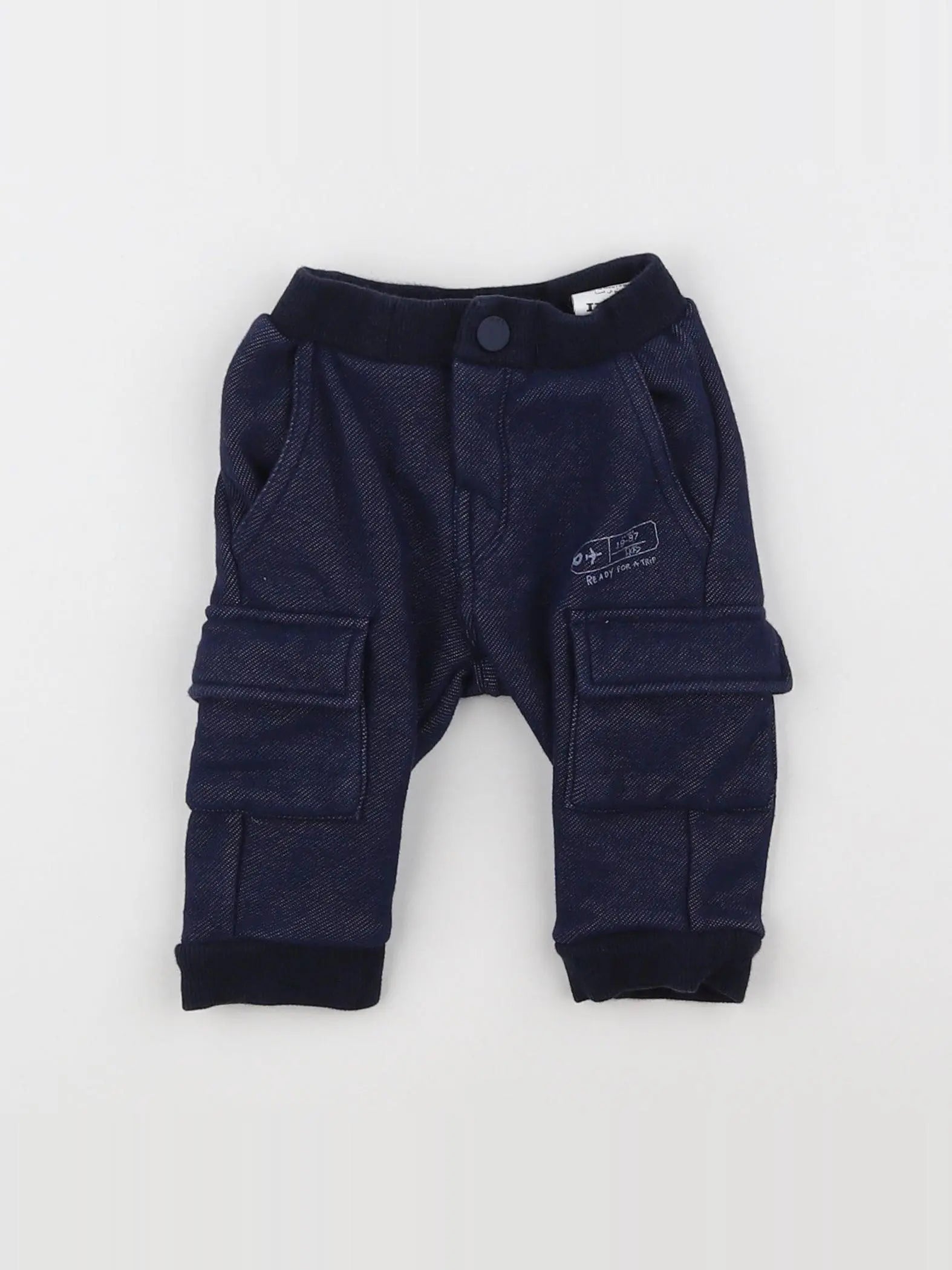 IKKS - pantalon bleu - 3 mois