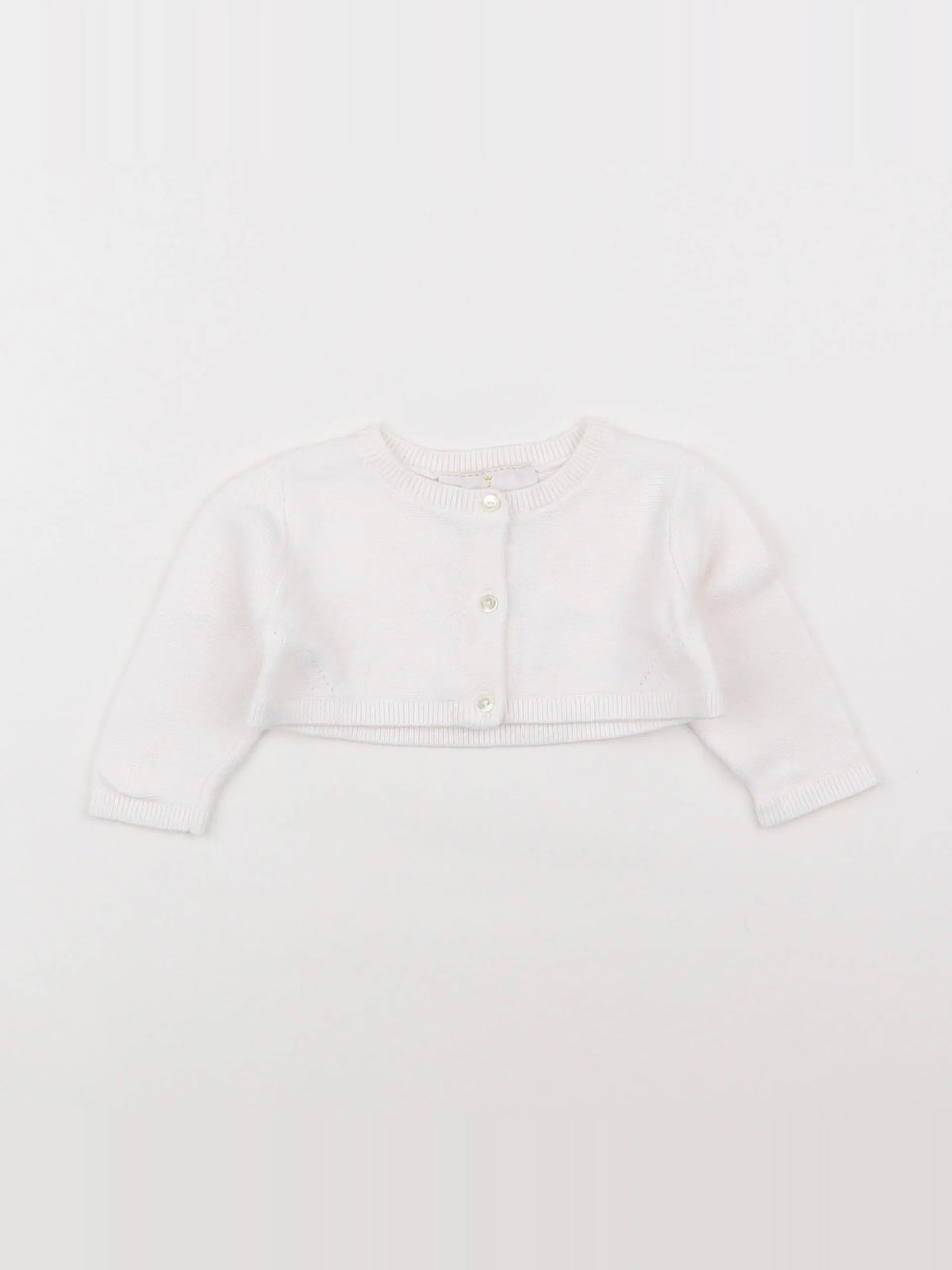 Jacadi - gilet blanc - 6 mois