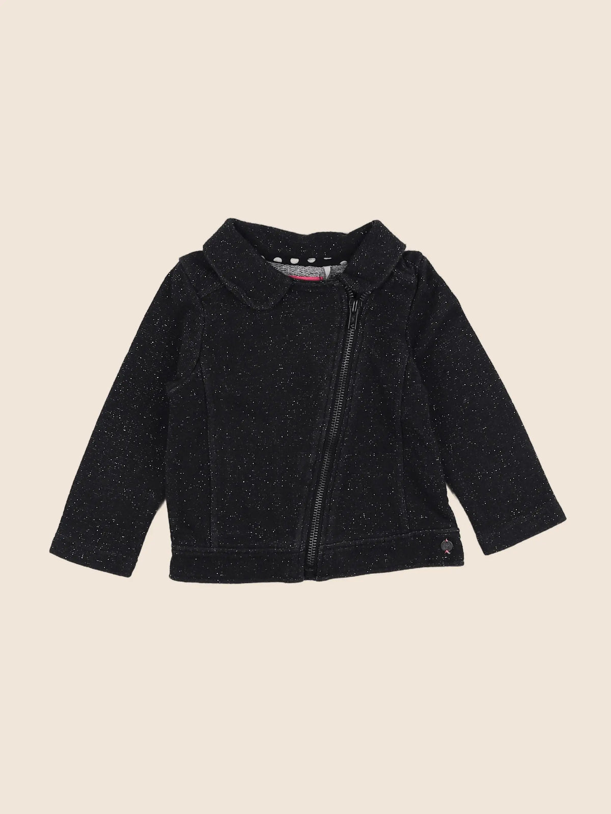 IKKS - sweat noir, argent - 18 mois