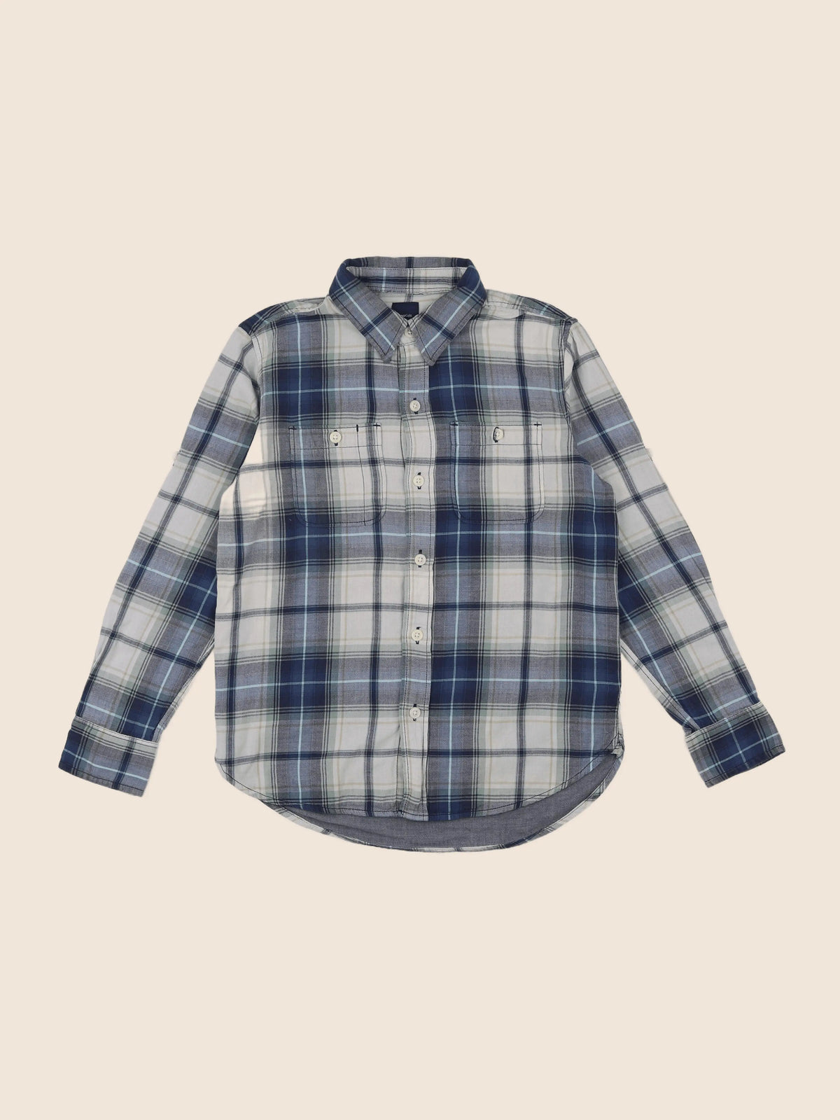 GAP - chemise bleu, vert - 8 ans