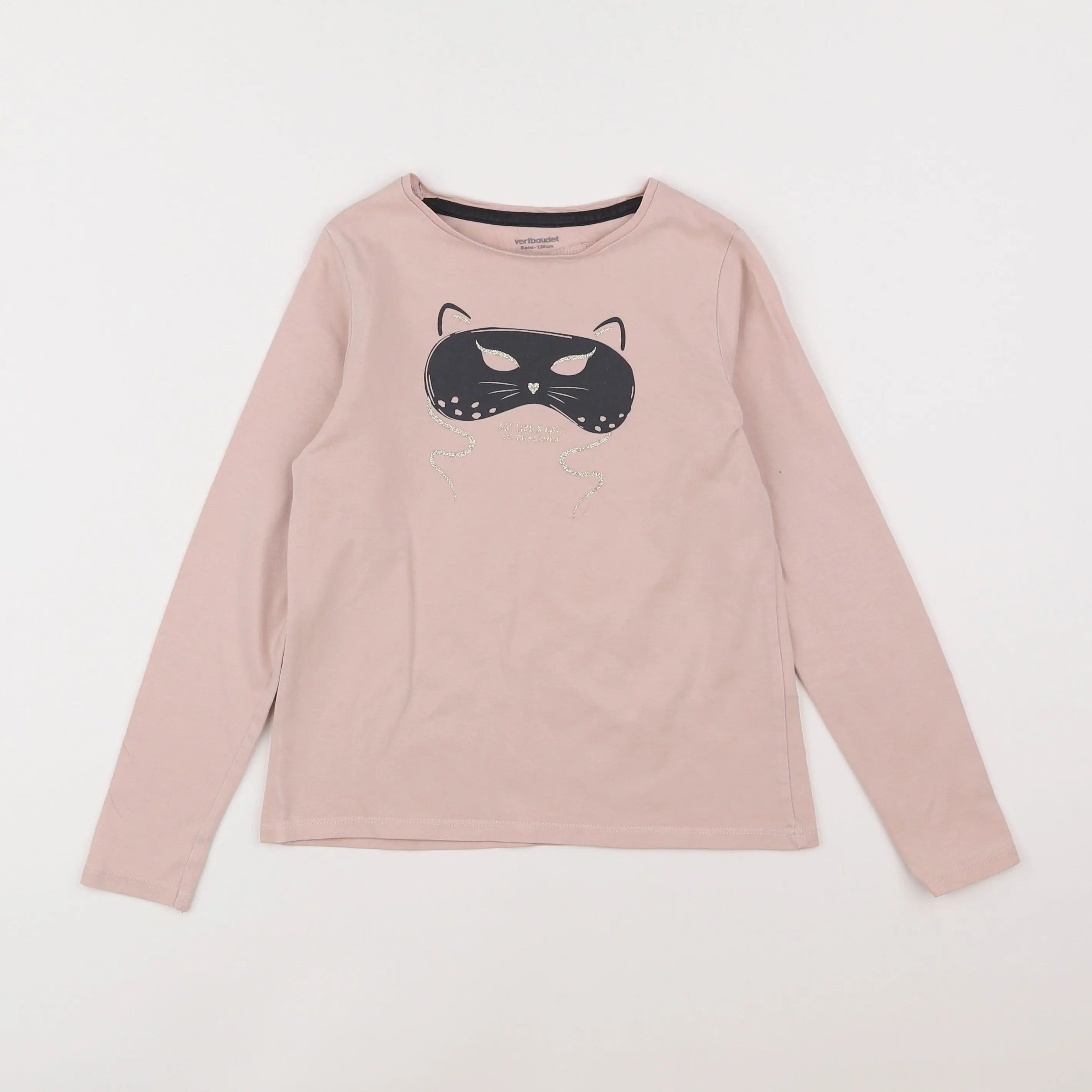 Vertbaudet - tee-shirt rose - 8 ans