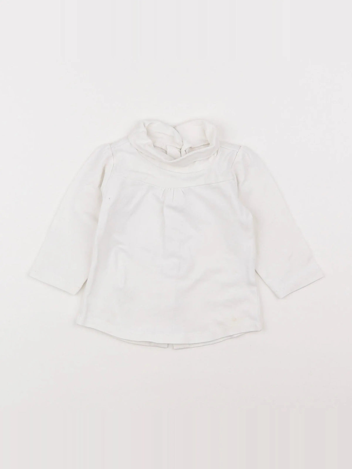 Vertbaudet - sous-pull blanc - 6 mois