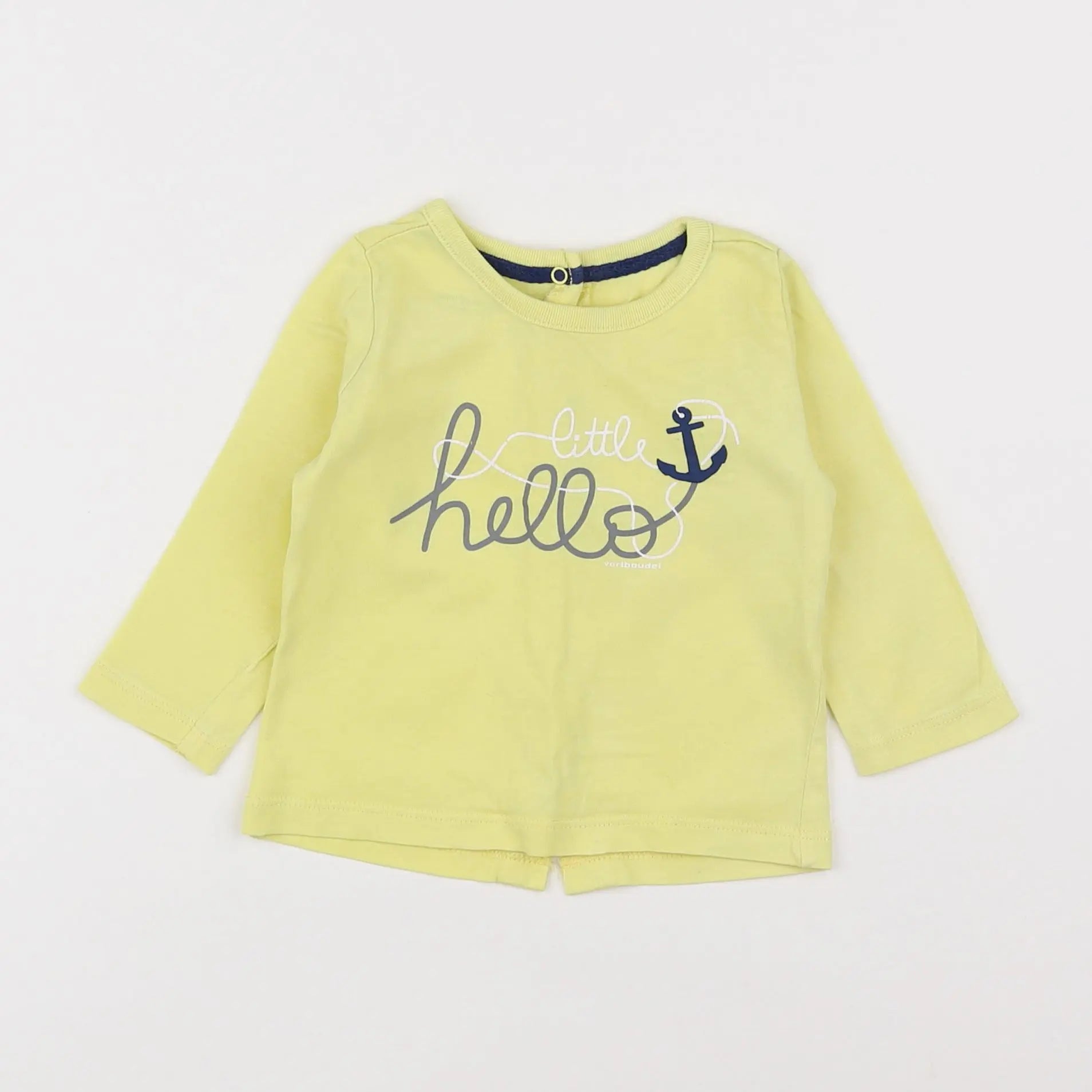 Vertbaudet - tee-shirt jaune - 6 mois