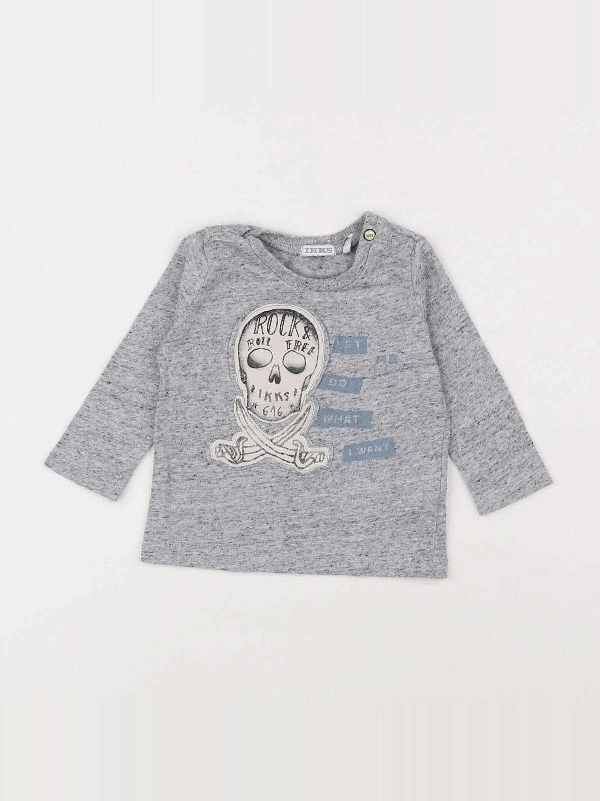 IKKS - tee-shirt gris - 6 mois