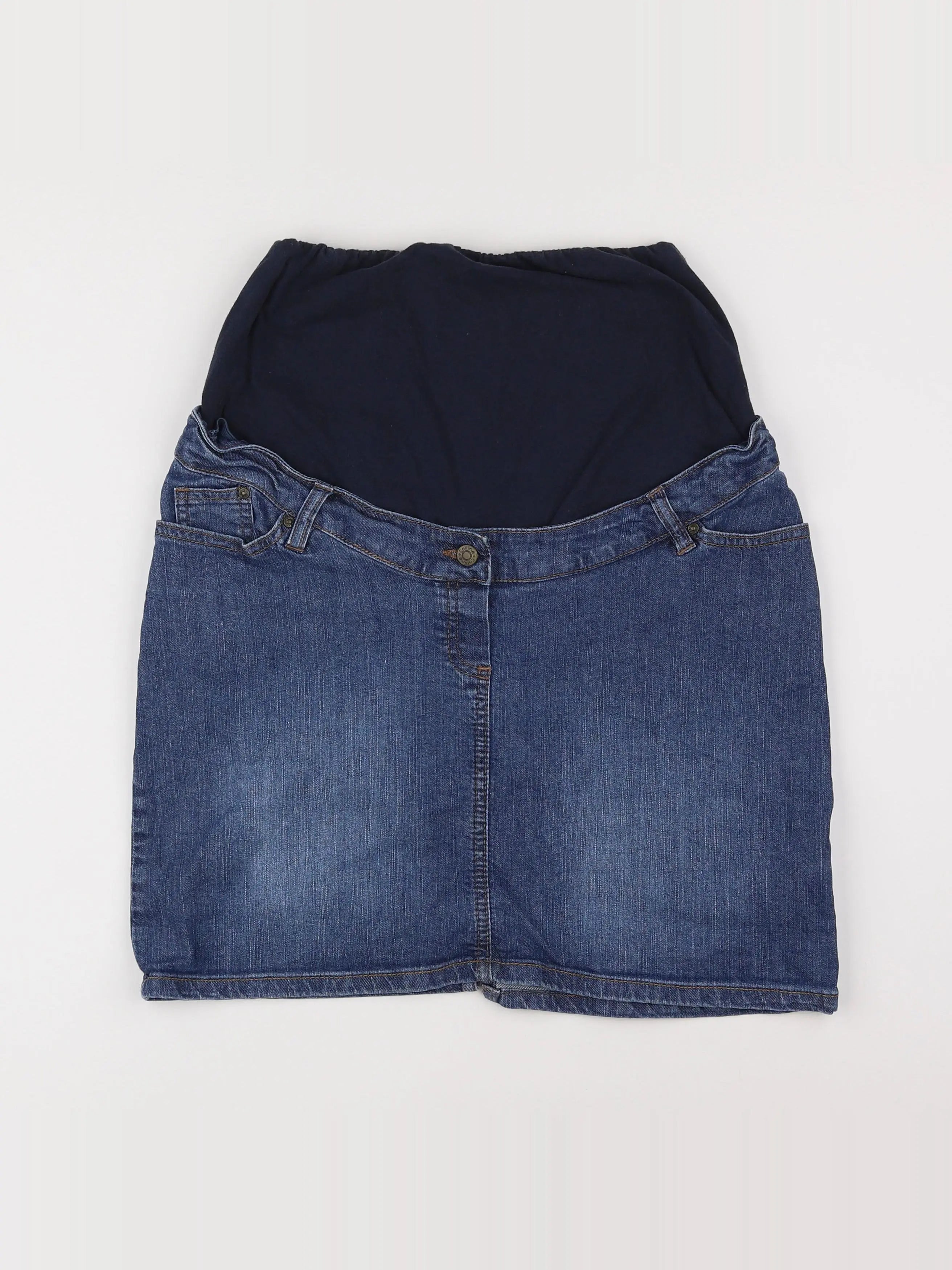 Vertbaudet - jupe grossesse bleu - 40