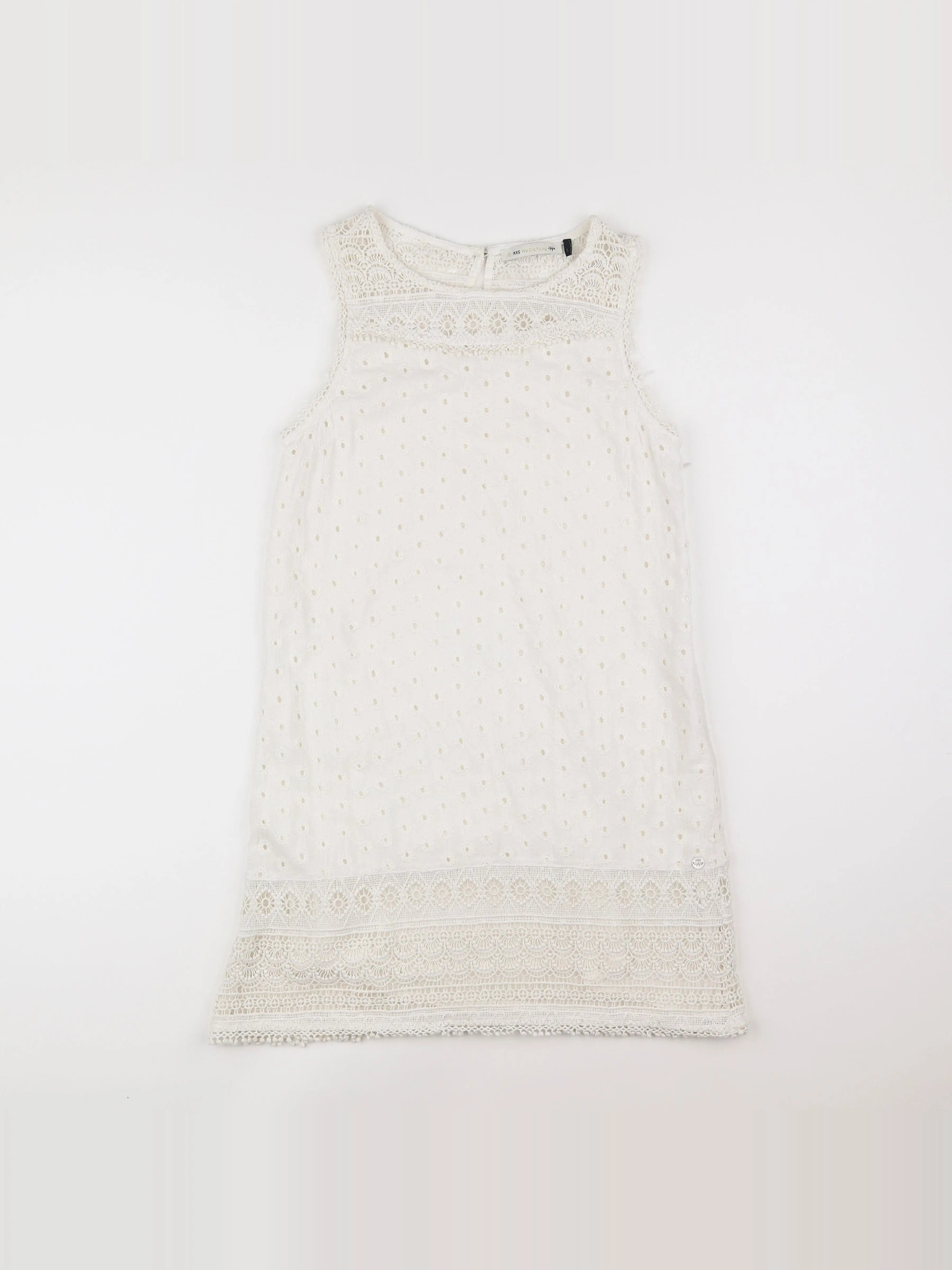 IKKS - robe blanc - 14 ans