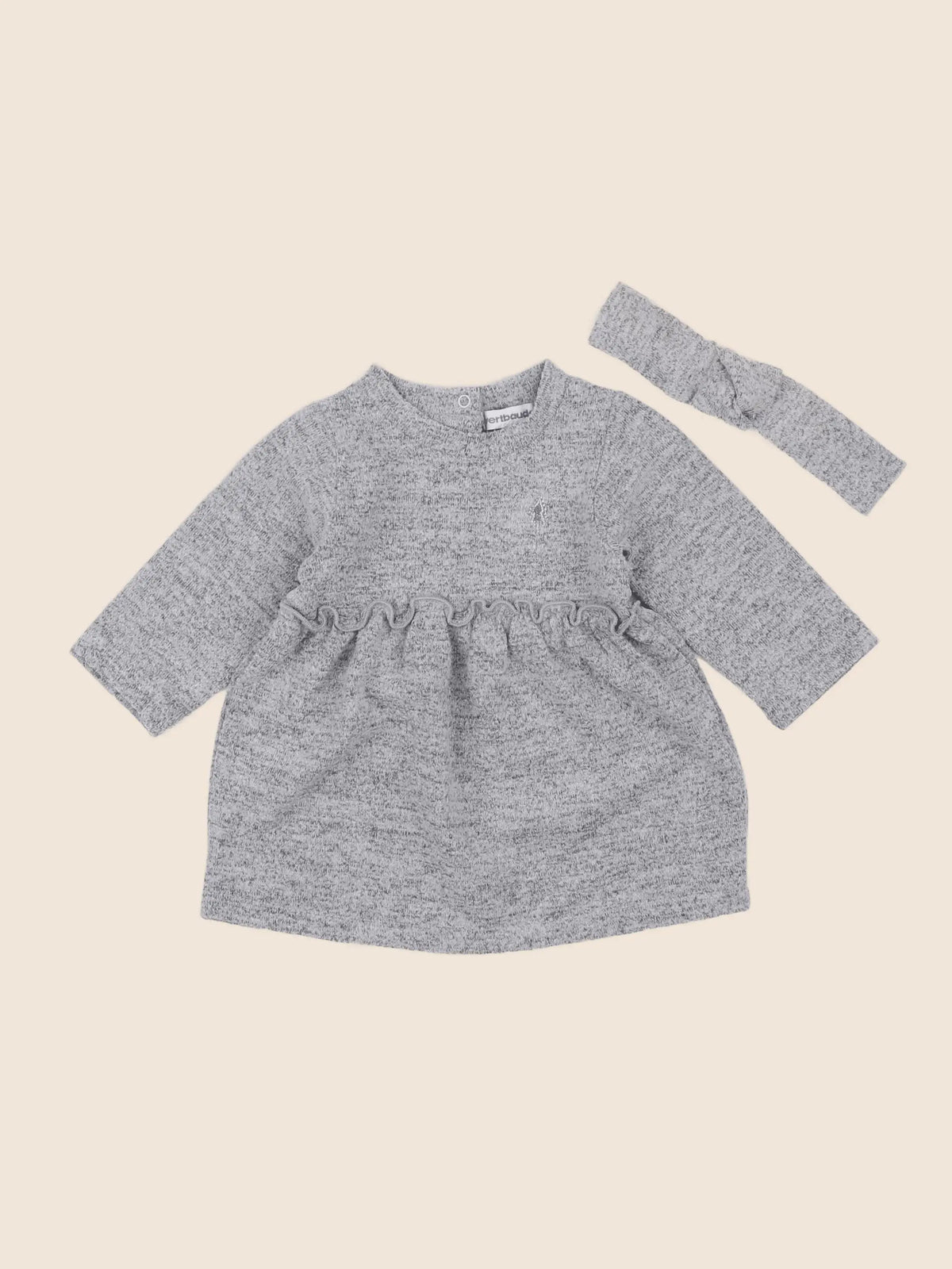 Vertbaudet - robe gris - 3 mois