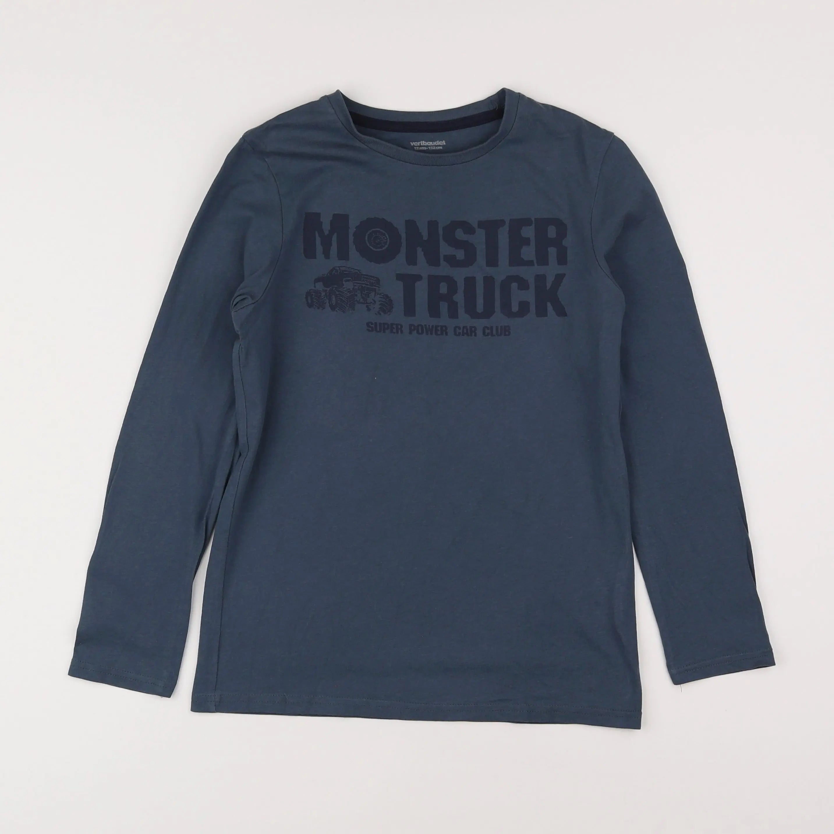 Vertbaudet - tee-shirt bleu - 12 ans