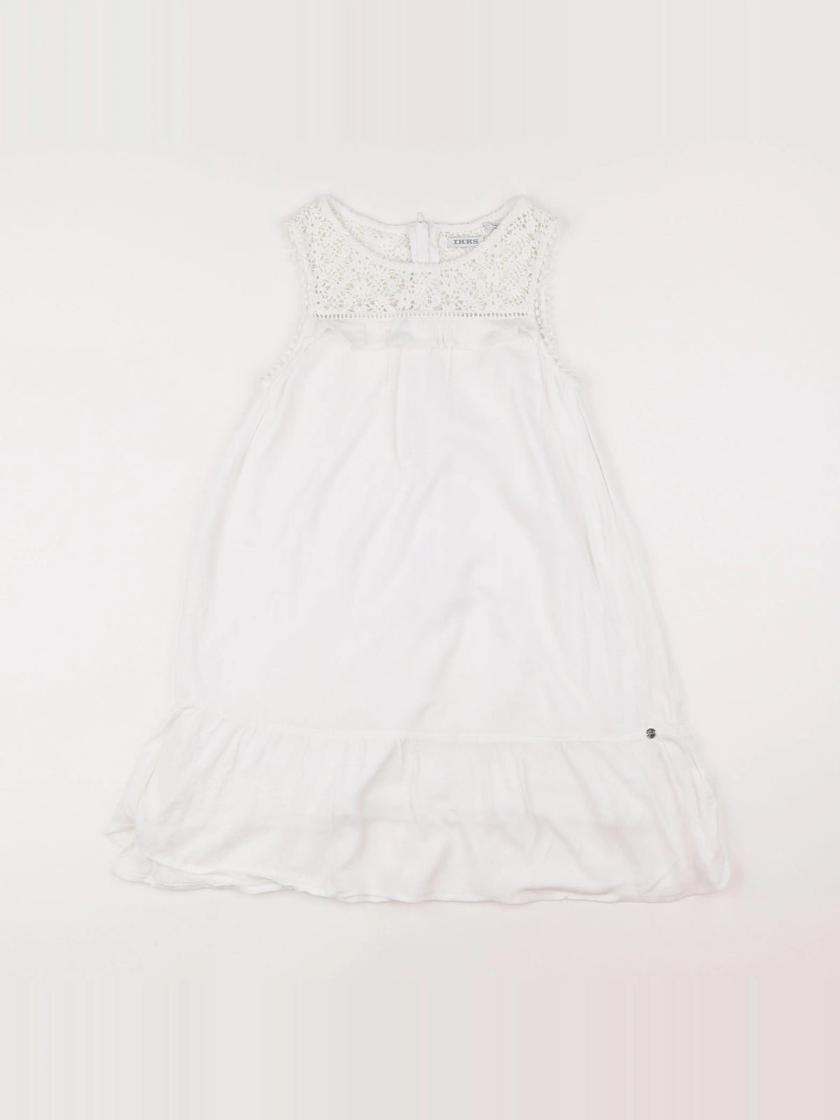 IKKS - robe blanc - 8 ans