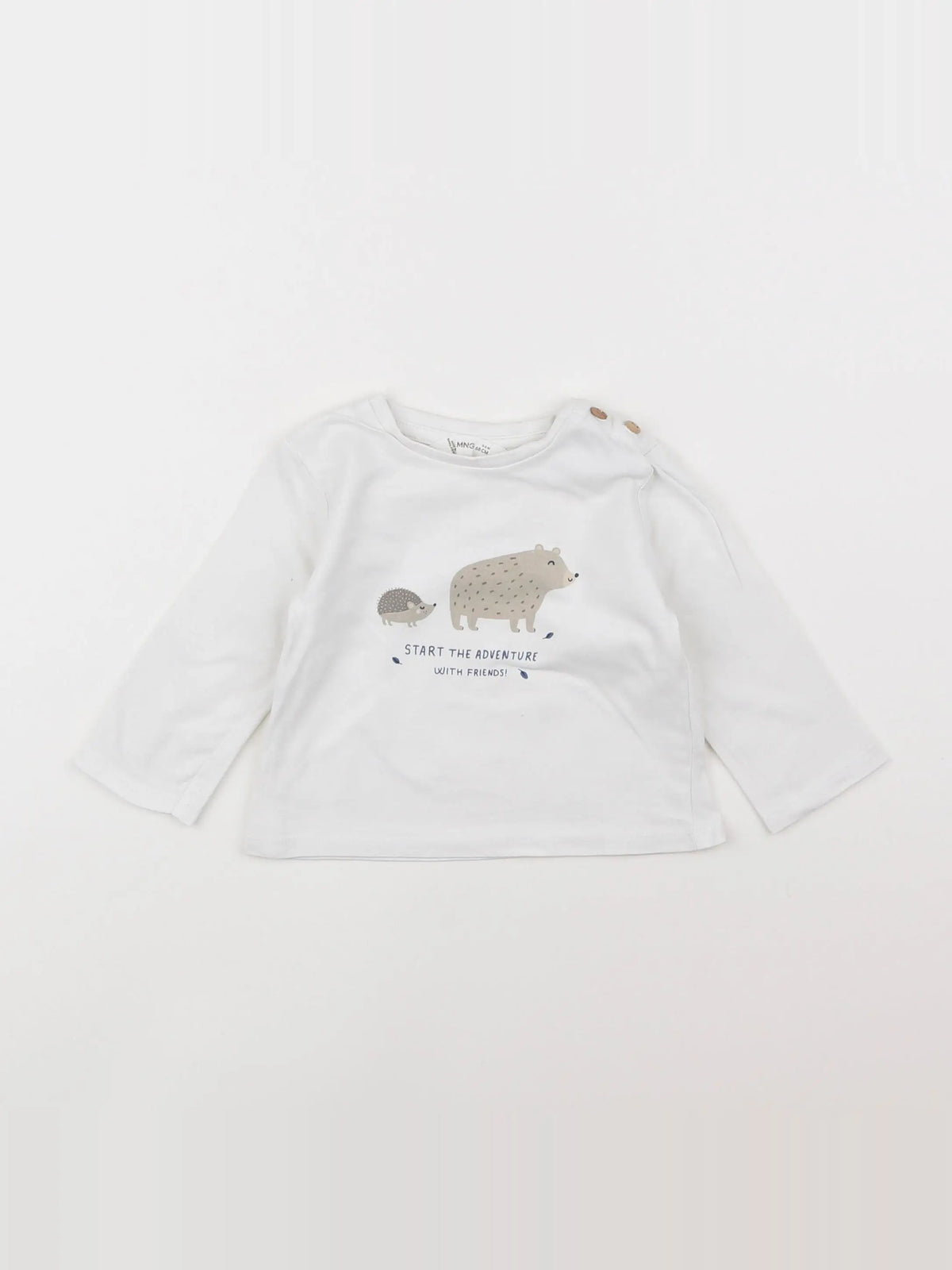 Mango - tee-shirt blanc - 3/6 mois