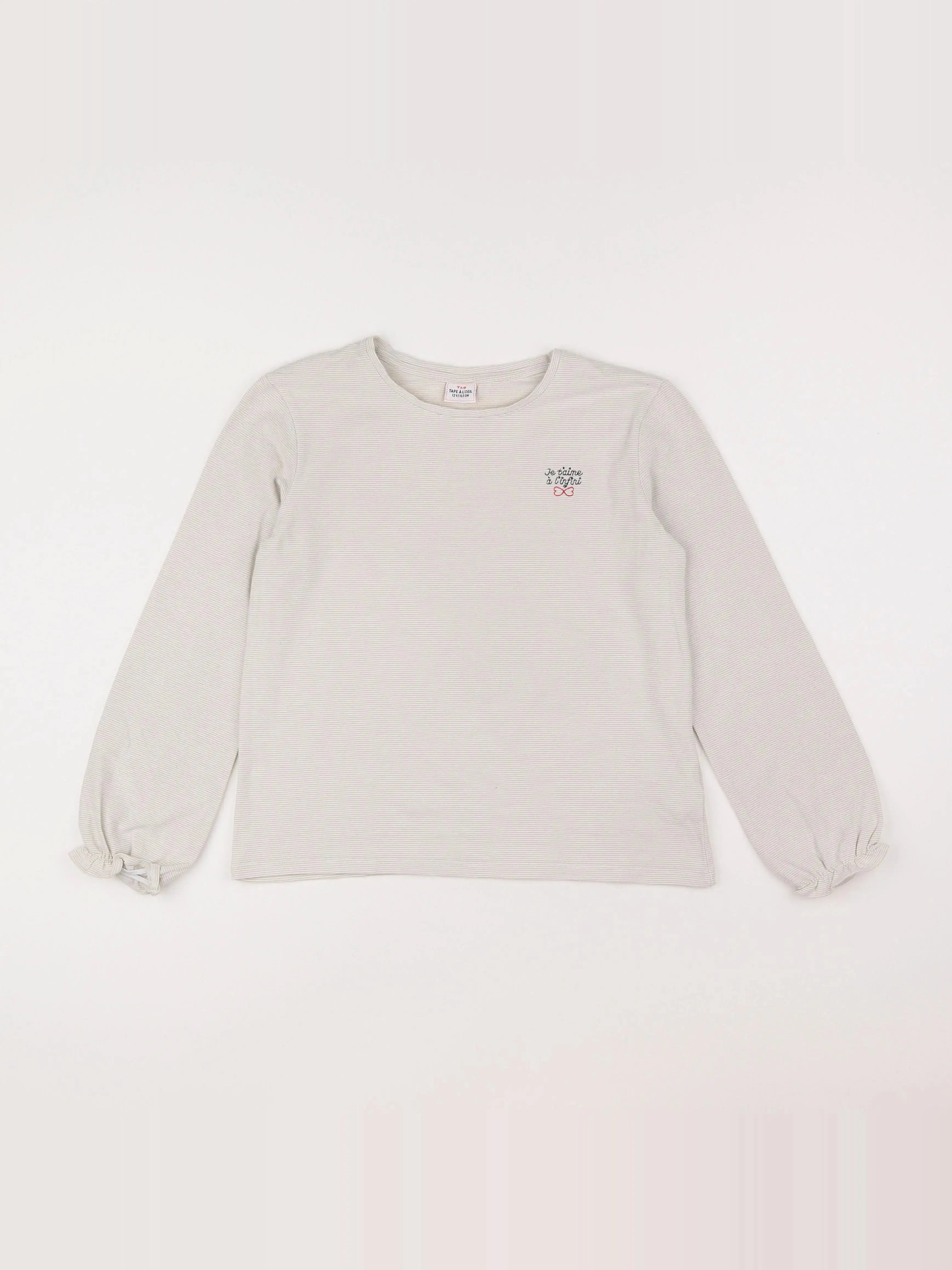 Tape à l'oeil - tee-shirt or, beige - 12 ans