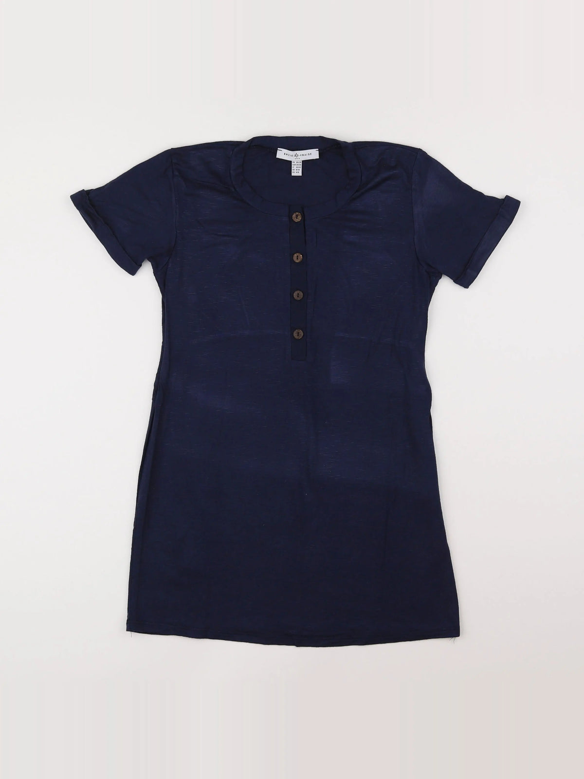 Envie de fraise - tee-shirt grossesse bleu - 36 à 38