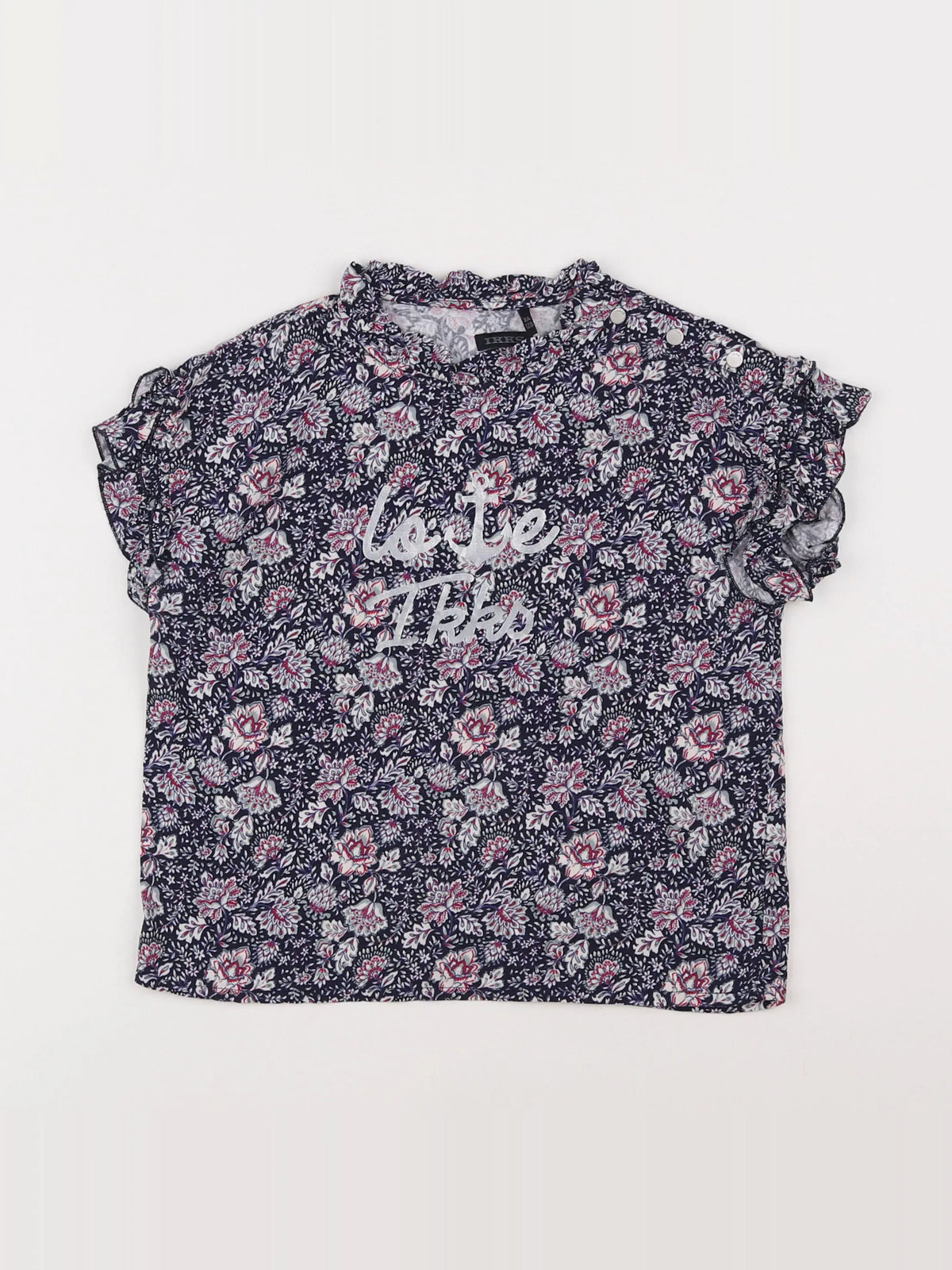 IKKS - tee-shirt rose - 8 ans