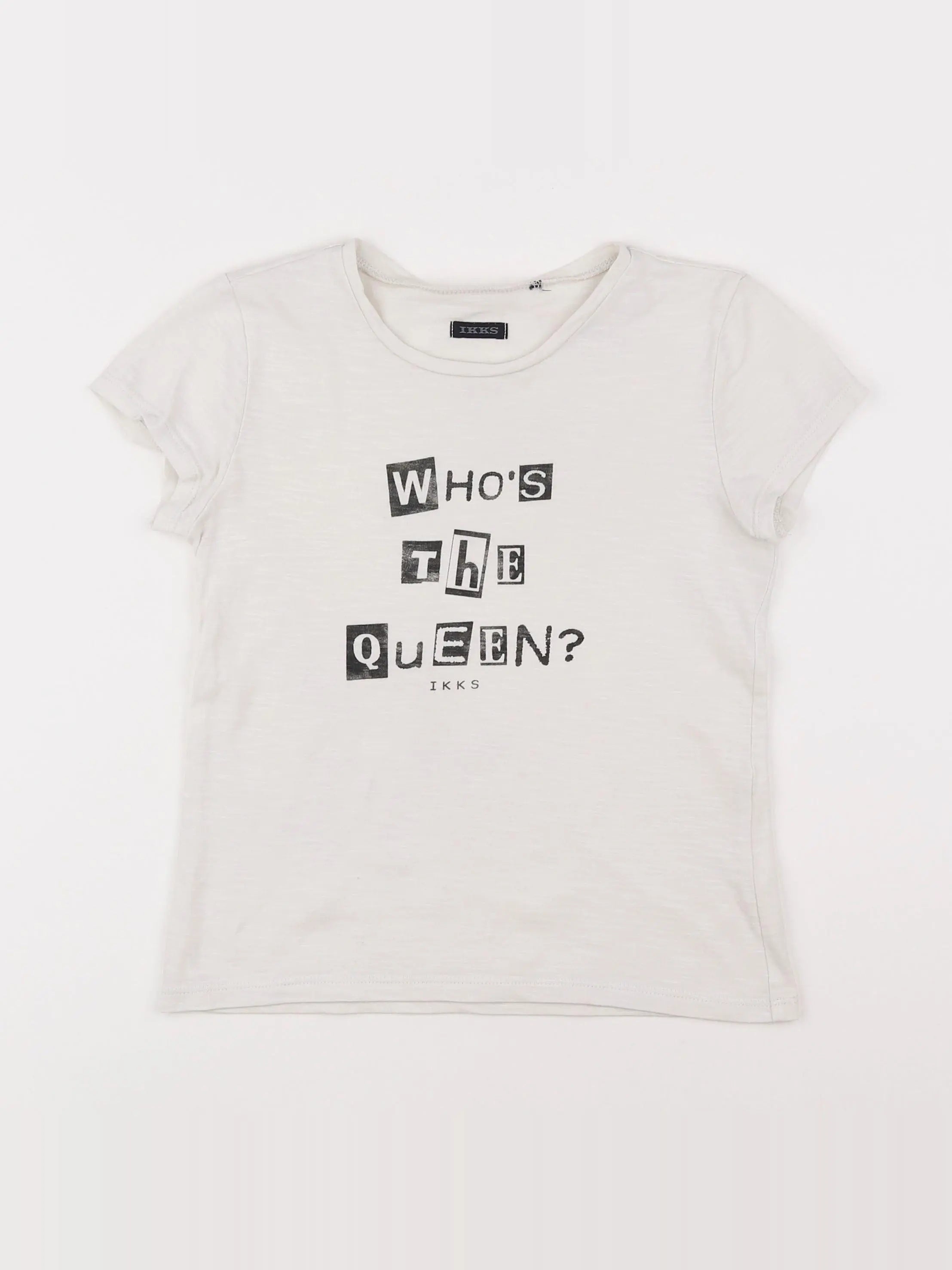 IKKS - tee-shirt beige - 8 ans