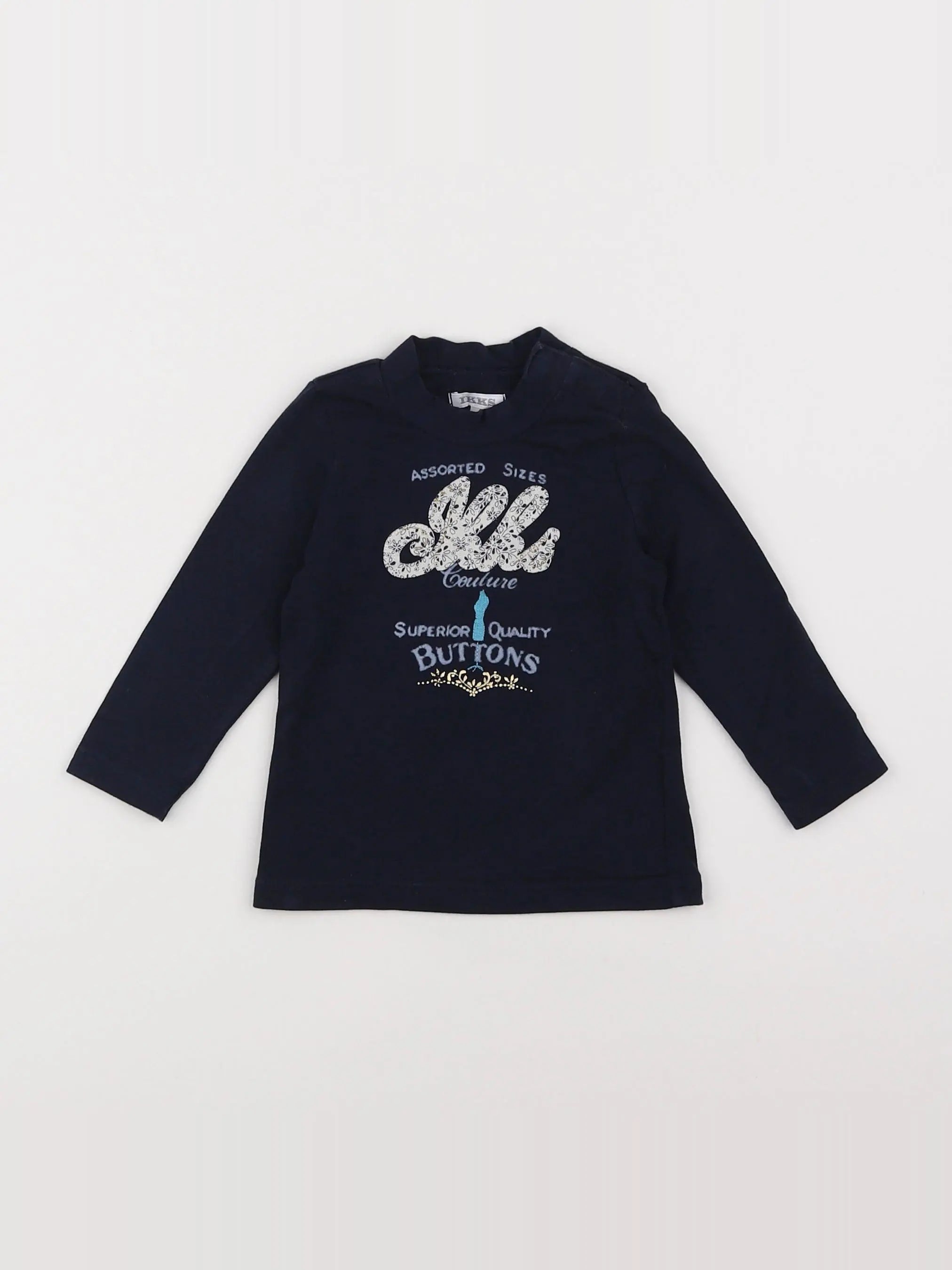 IKKS - sous-pull bleu - 6 mois