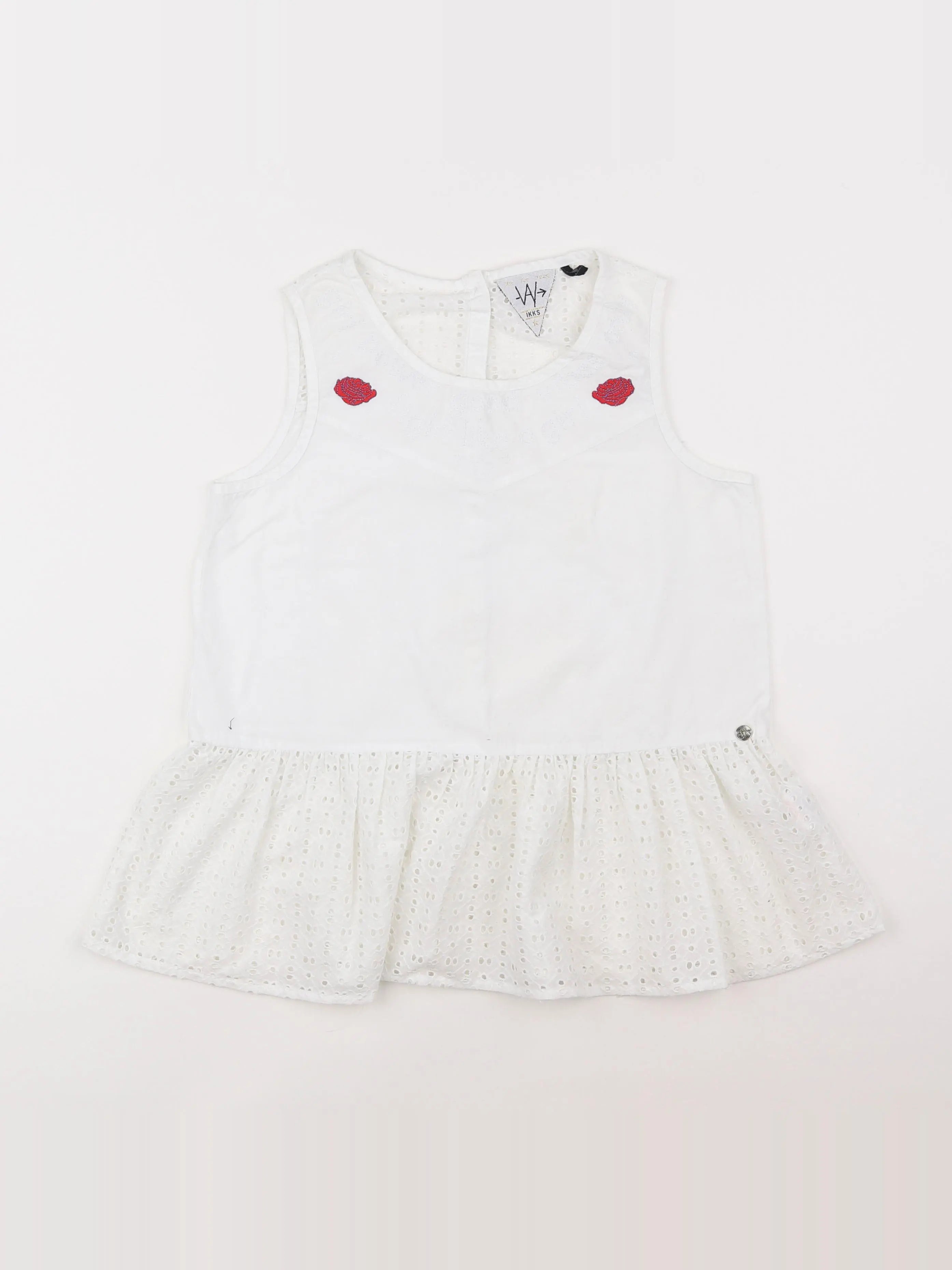 IKKS - débardeur blanc - 12 ans