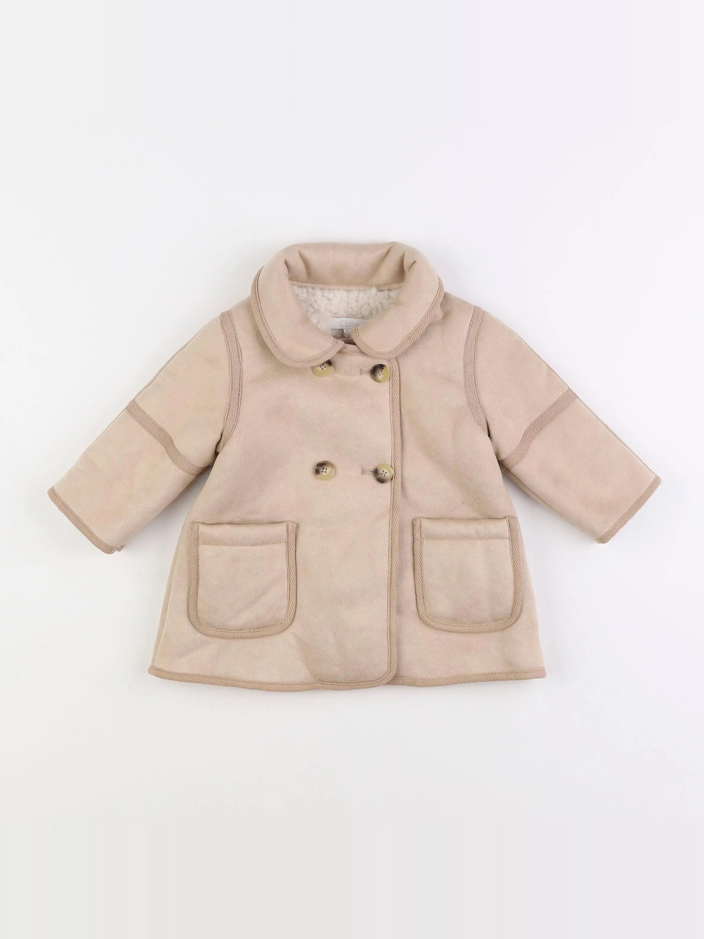Chloé - manteau beige - 6 mois