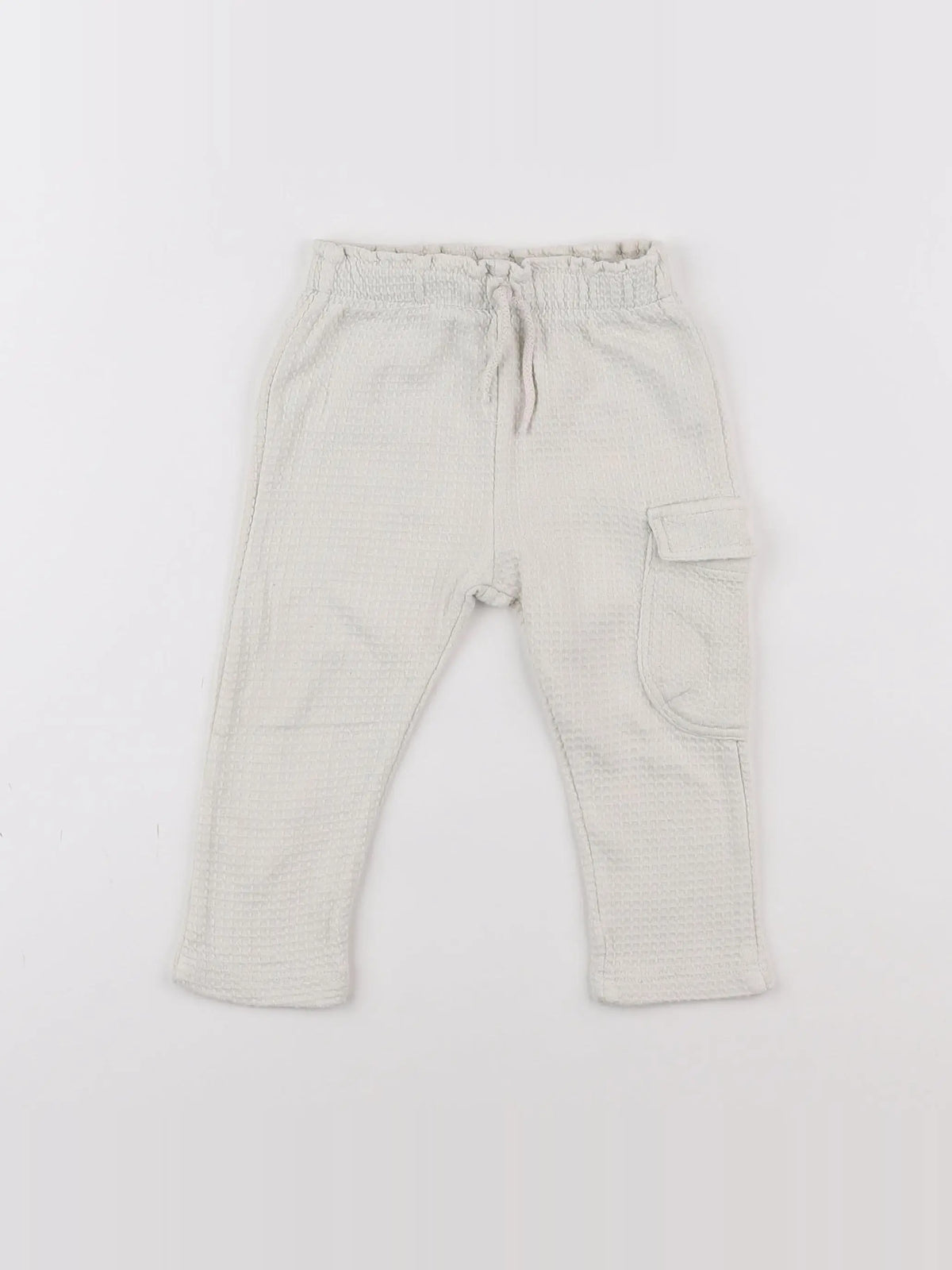 Zara - jogging blanc - 12/18 mois