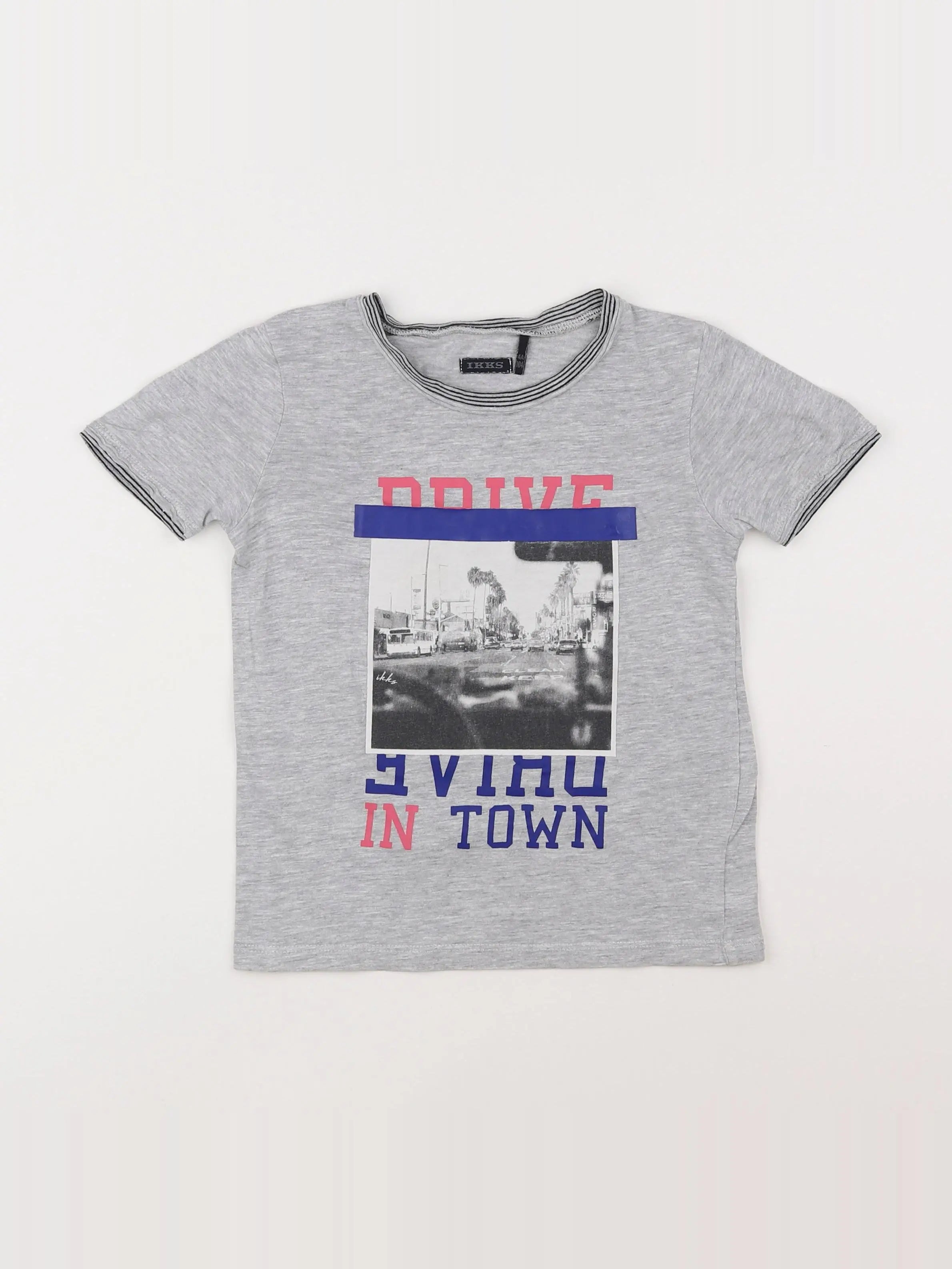 IKKS - tee-shirt gris - 4 ans