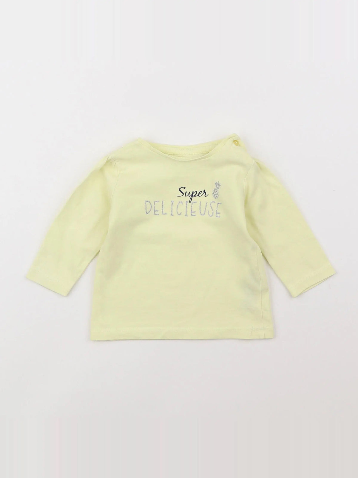 Vertbaudet - tee-shirt jaune - 3 mois