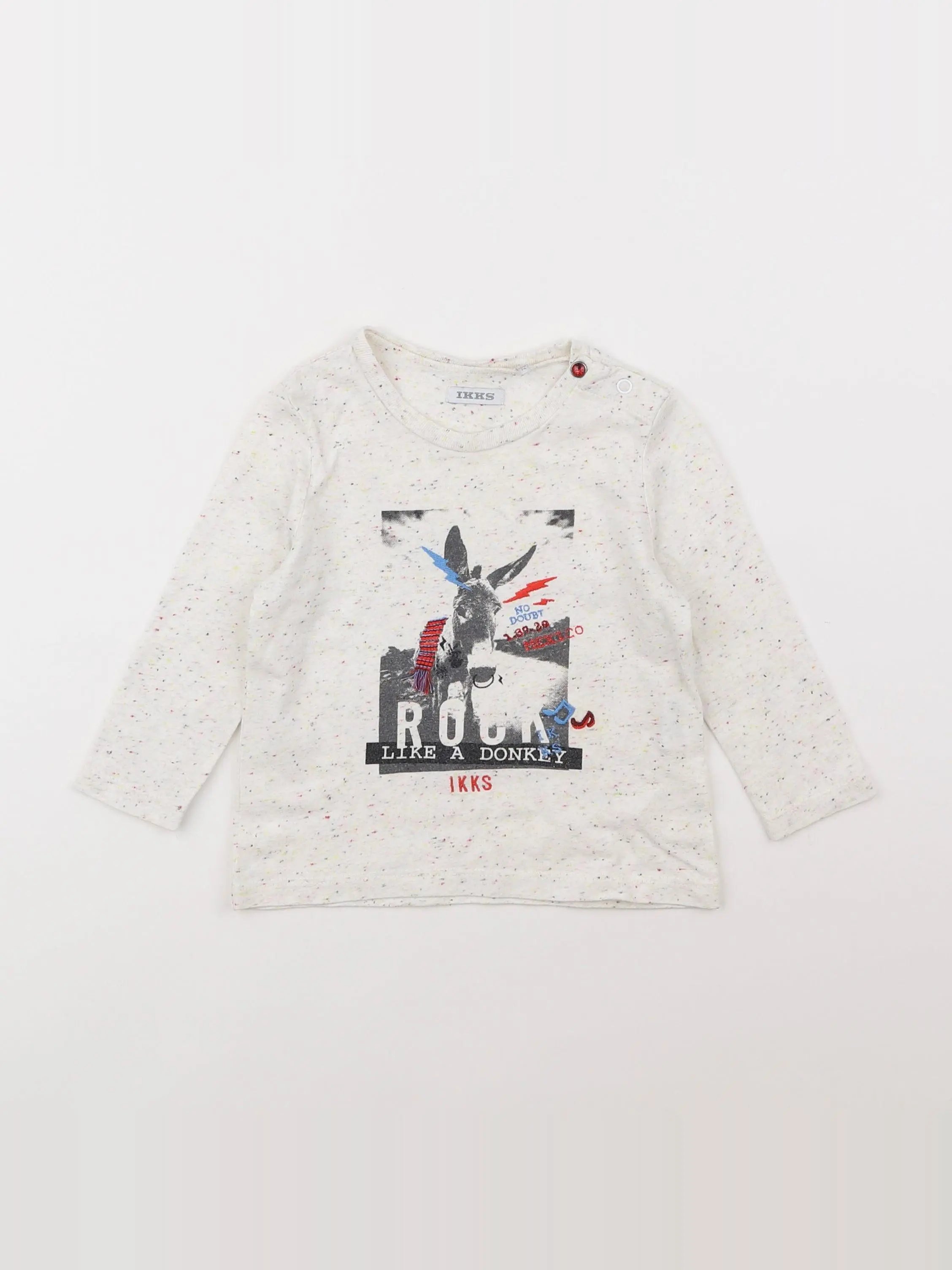 IKKS - tee-shirt gris - 12 mois