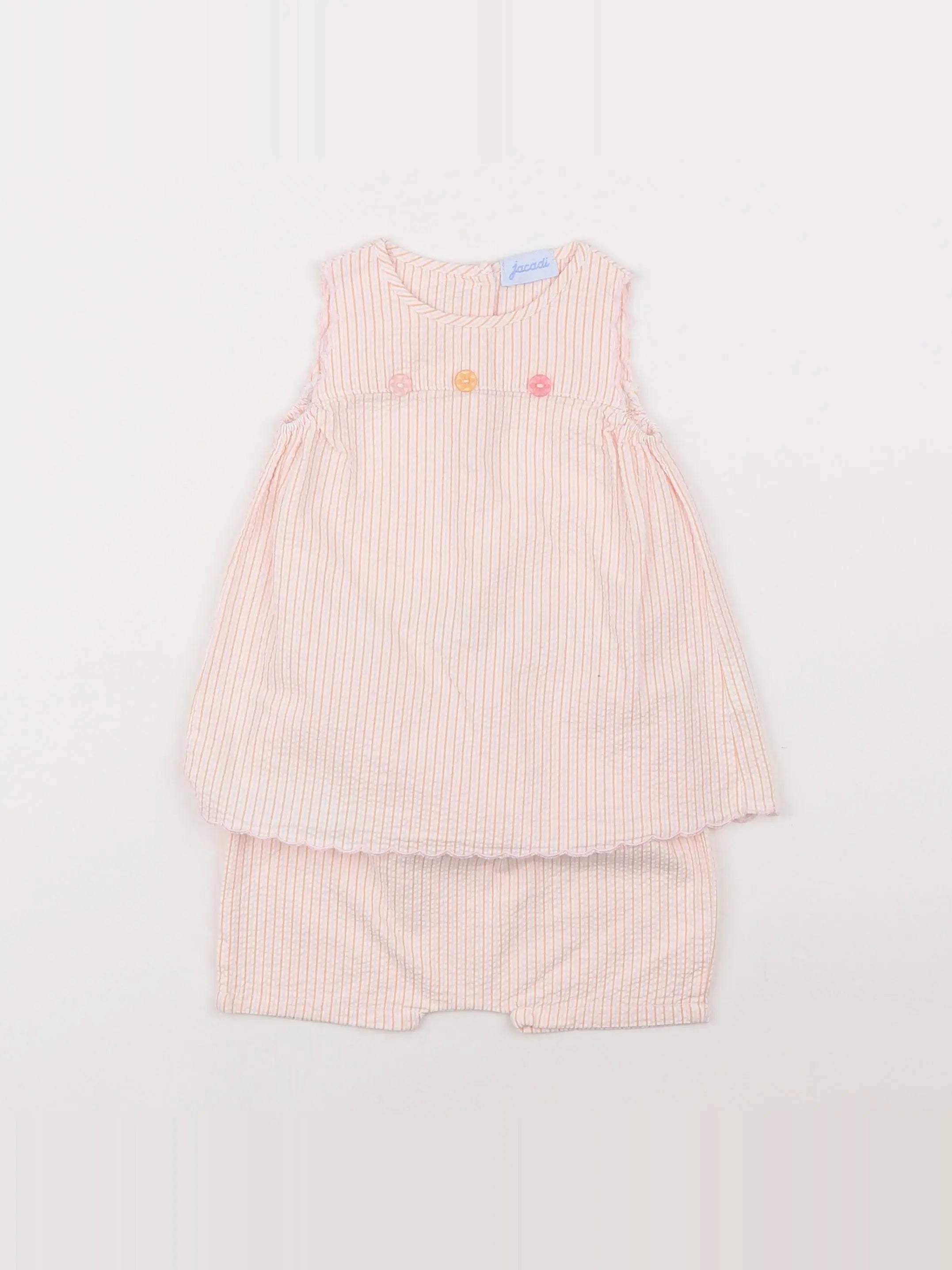 Jacadi - robe orange - 6 mois